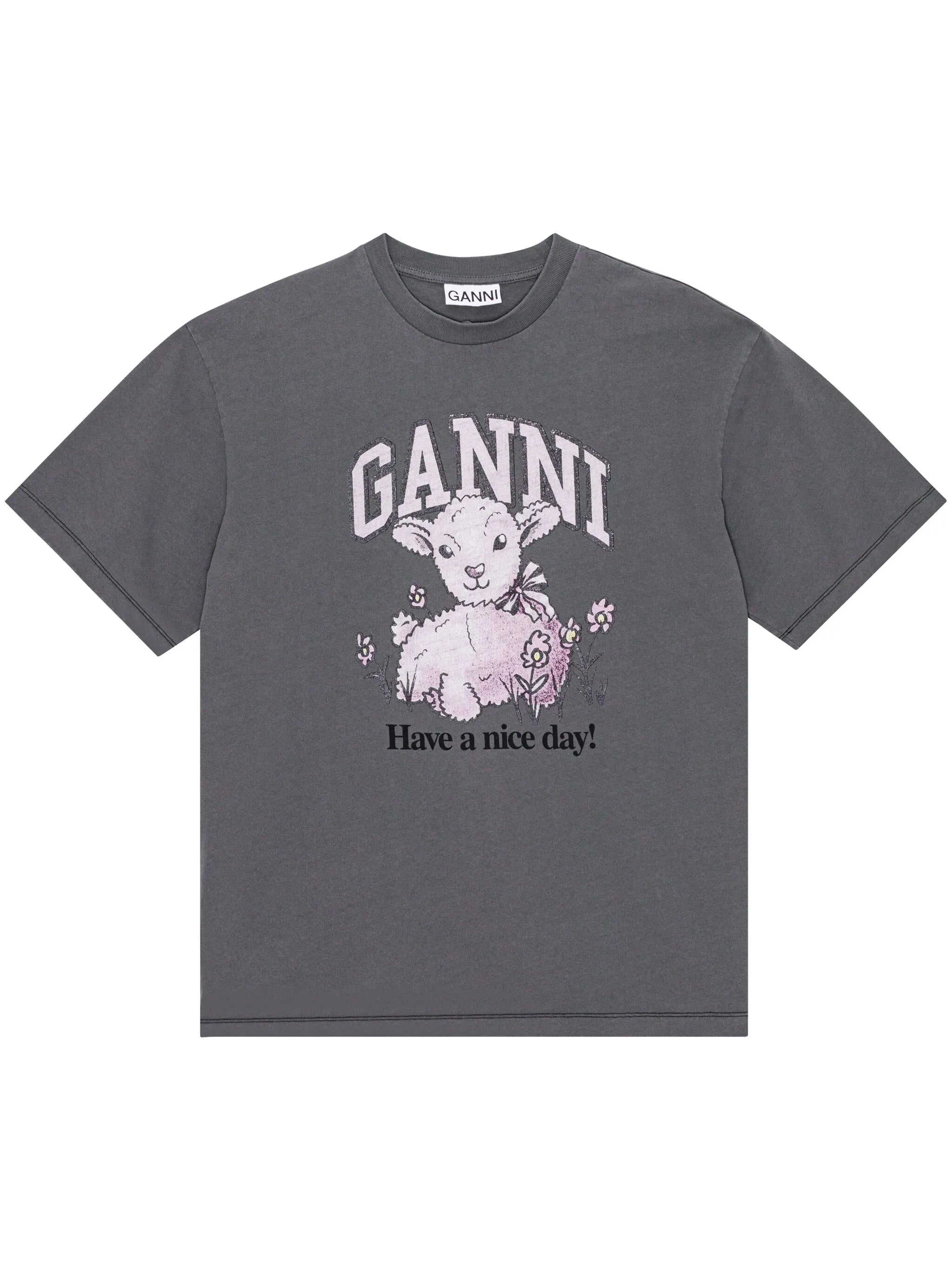 graphic-print organic-cotton blend T-shirt