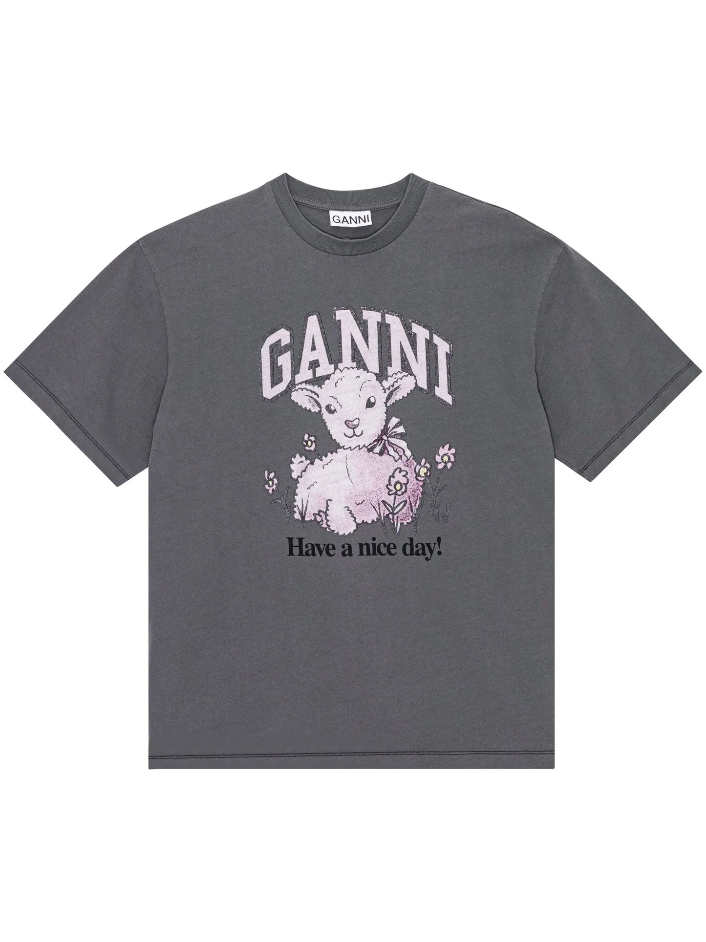 graphic-print organic-cotton blend T-shirt