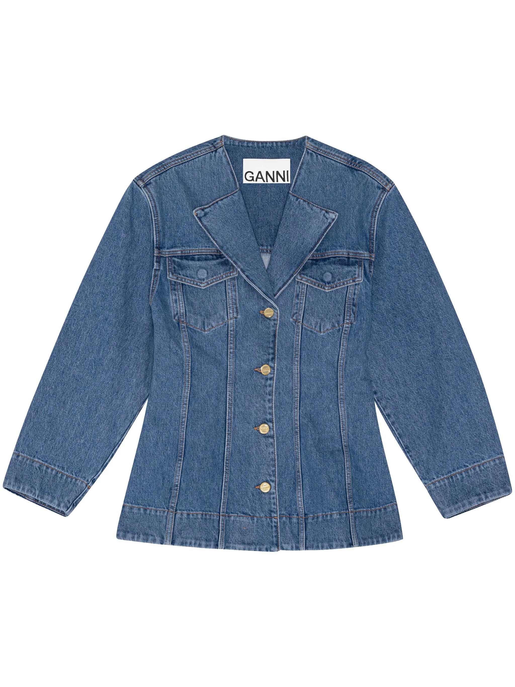 buttoned denim shirt