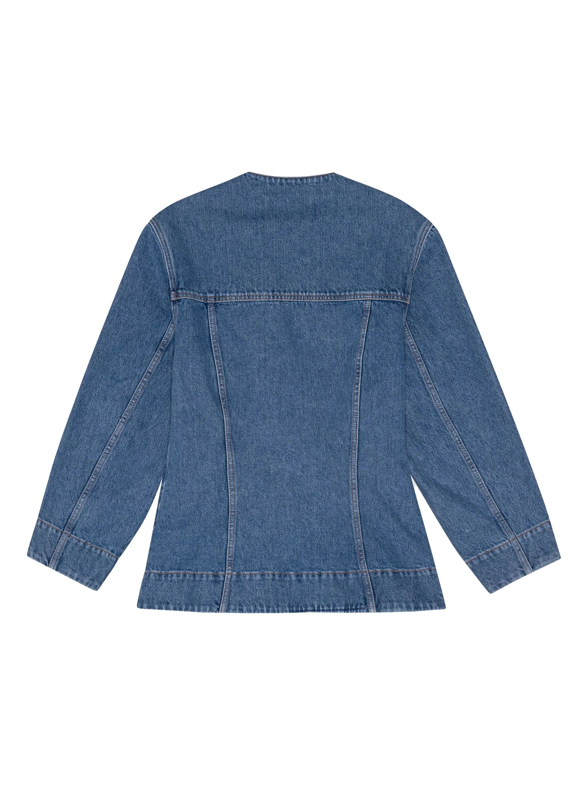 buttoned denim shirt