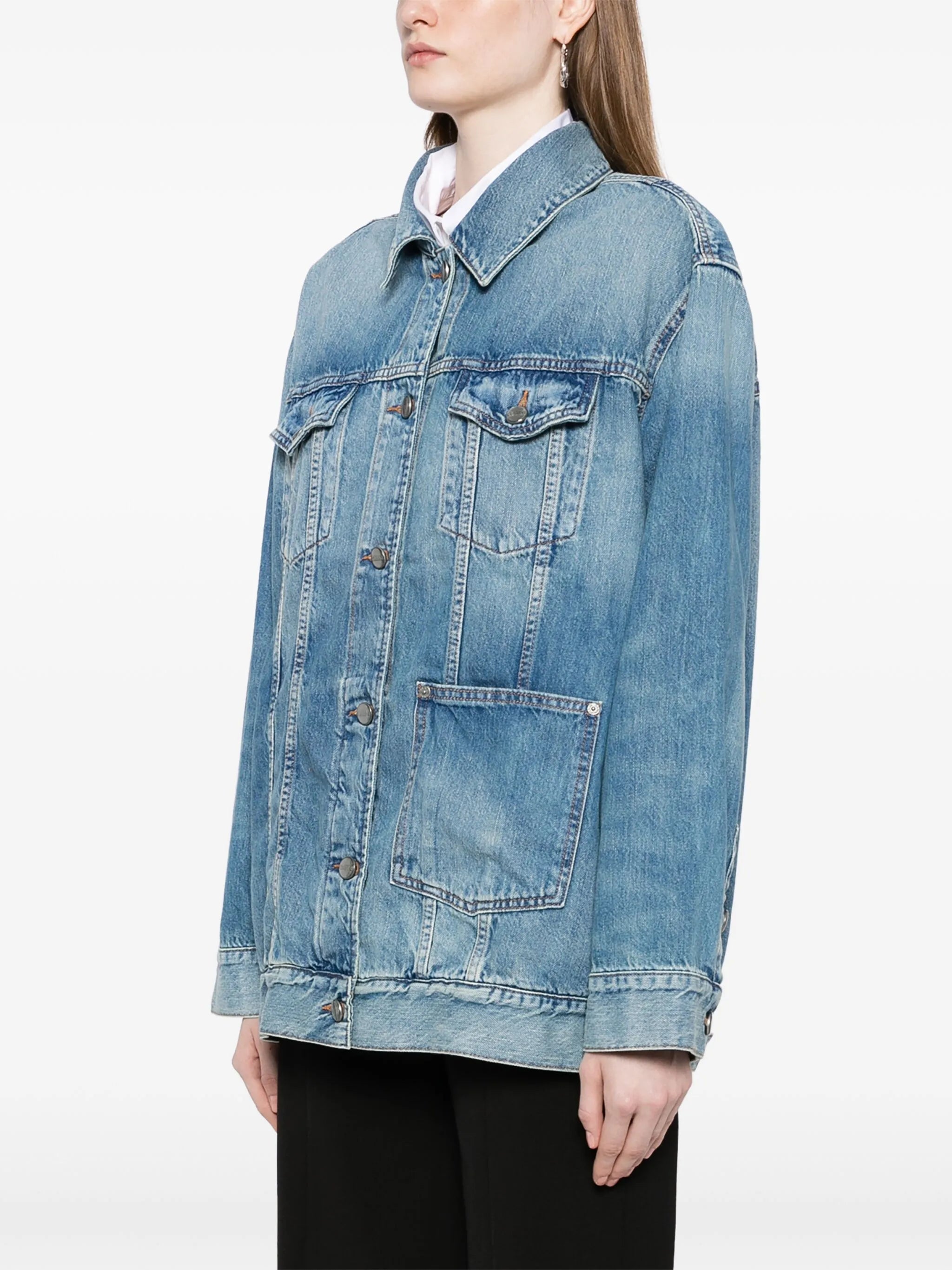 organic-cotton blend denim jacket
