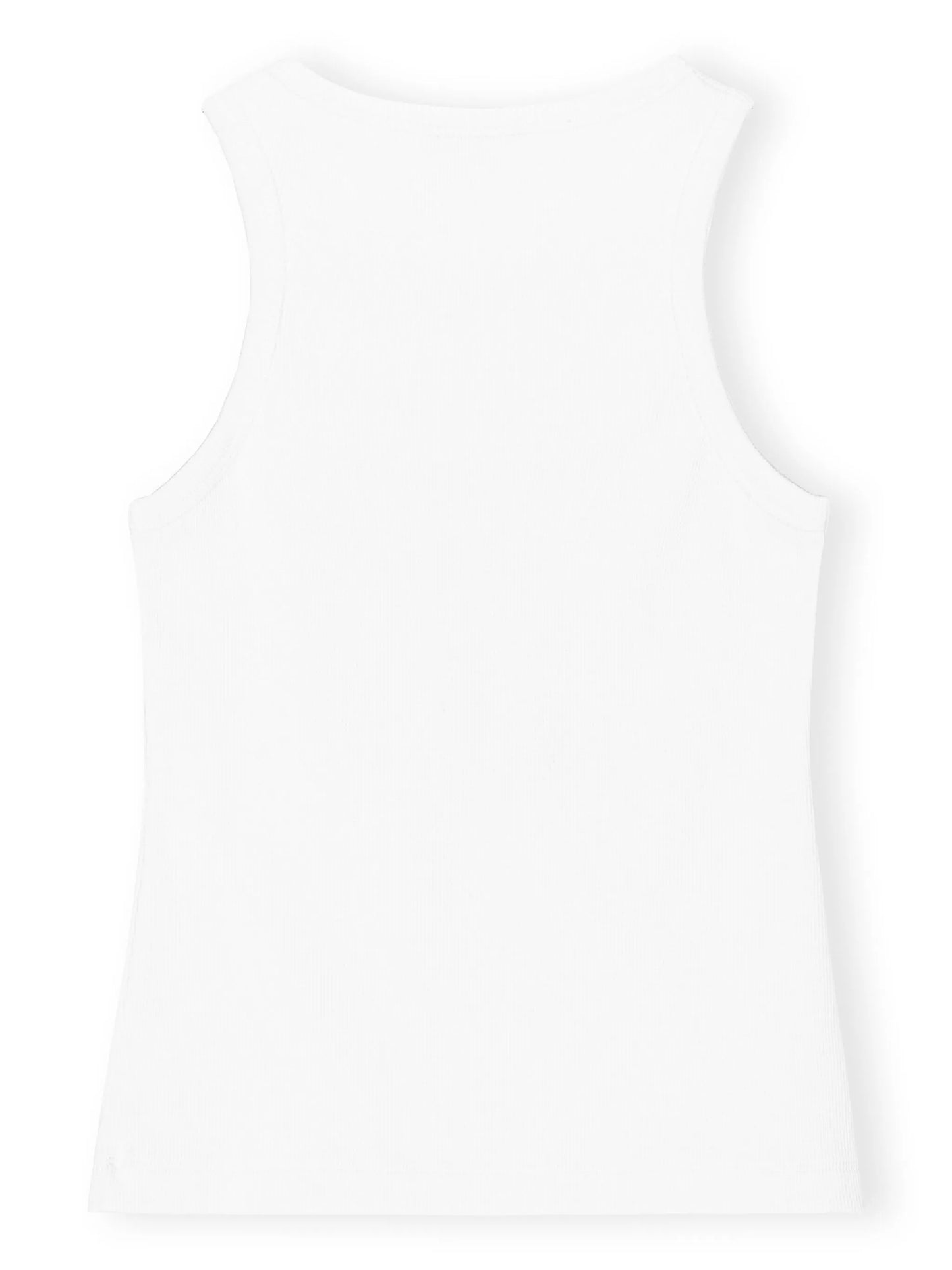 logo-print racerback tank top