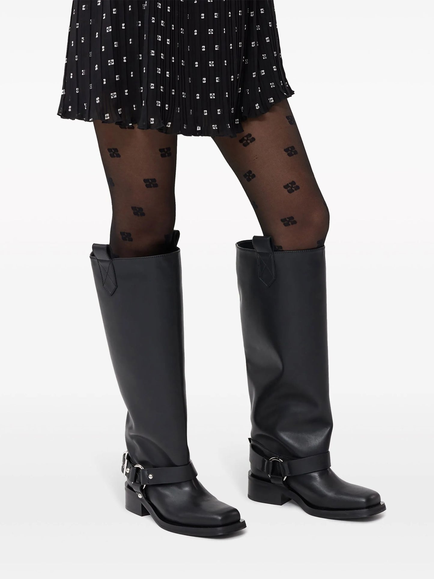 square-toe mid-calf boots