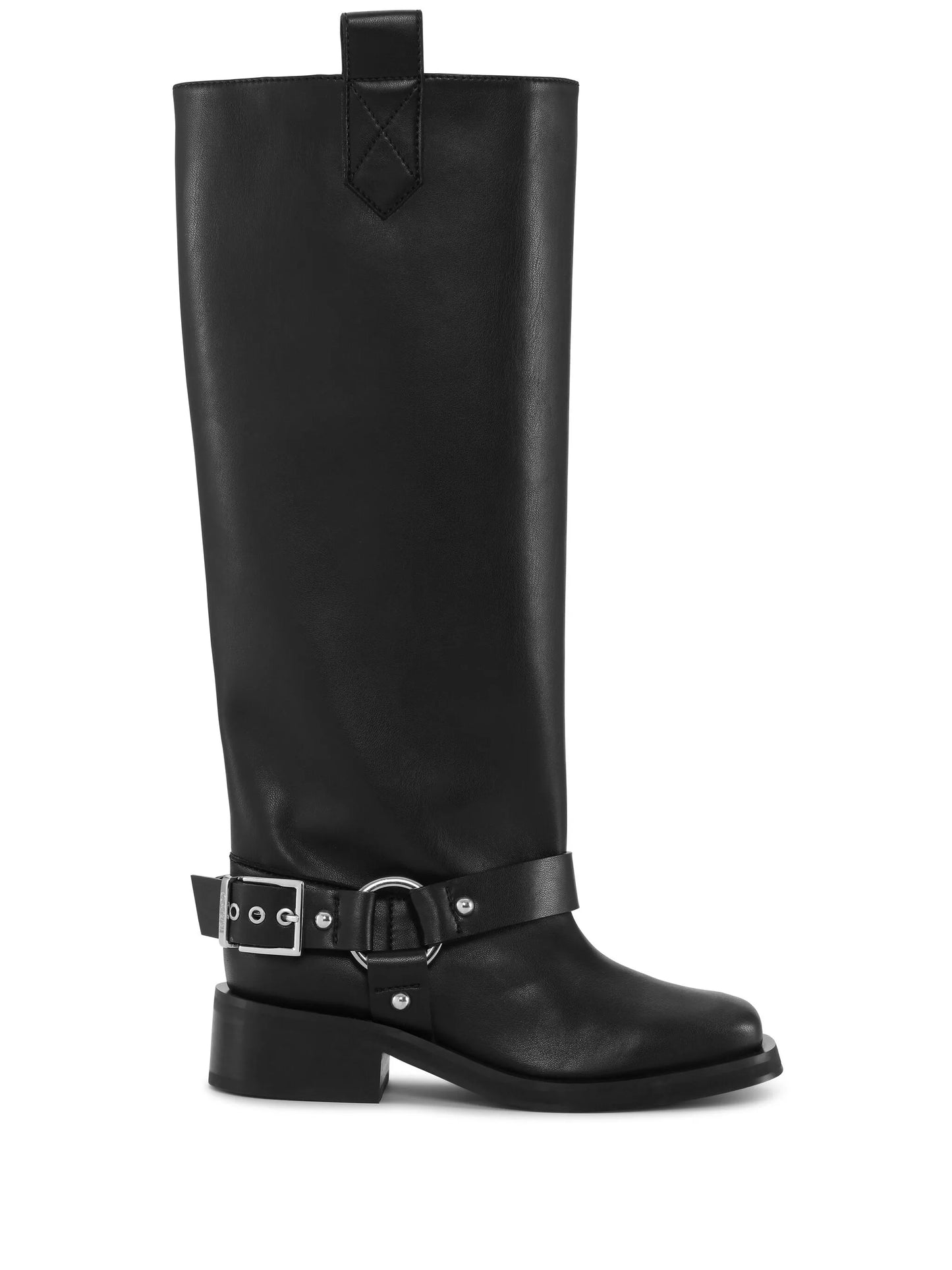 square-toe mid-calf boots