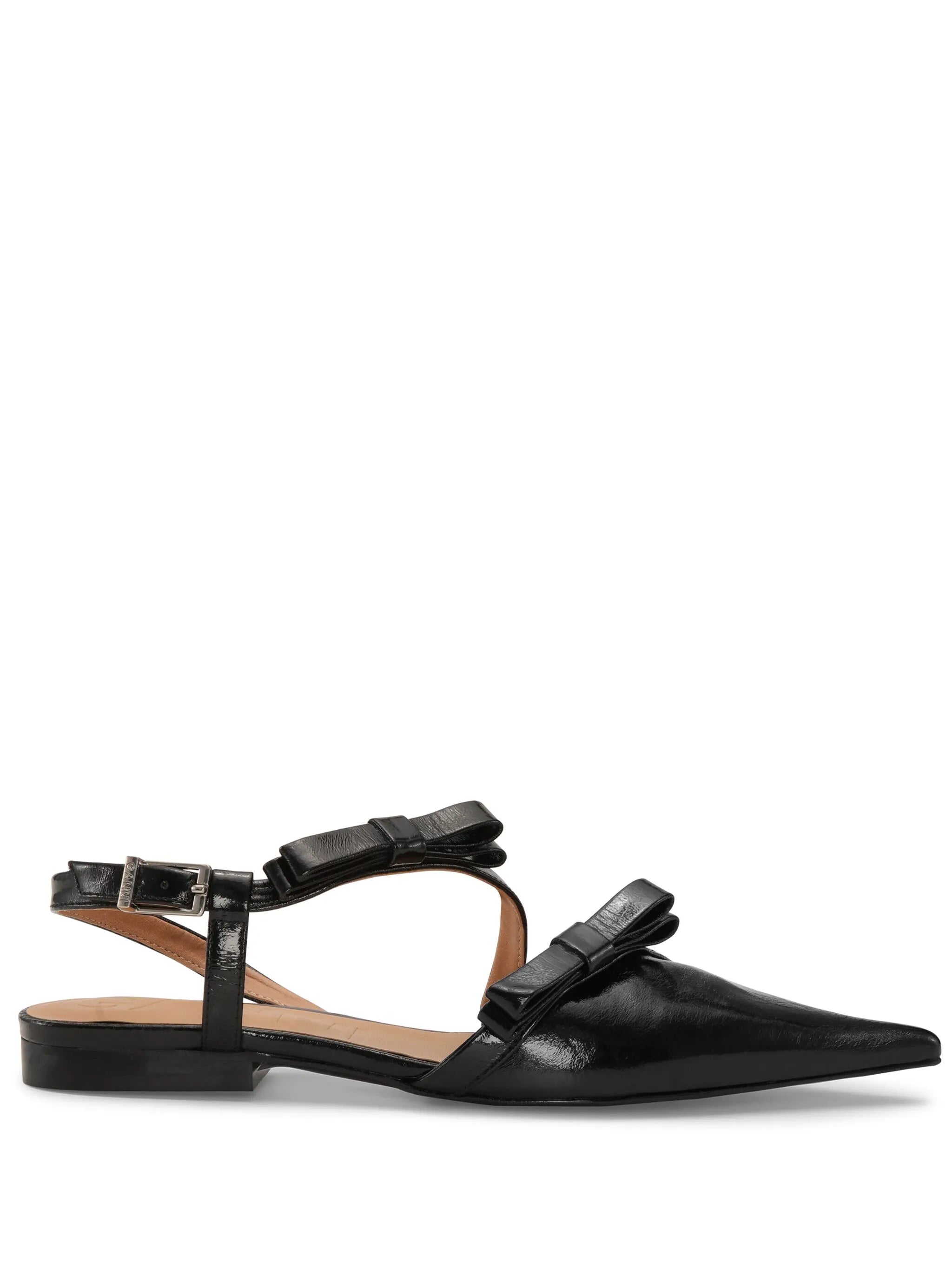 bow-detail slingback ballerina shoes