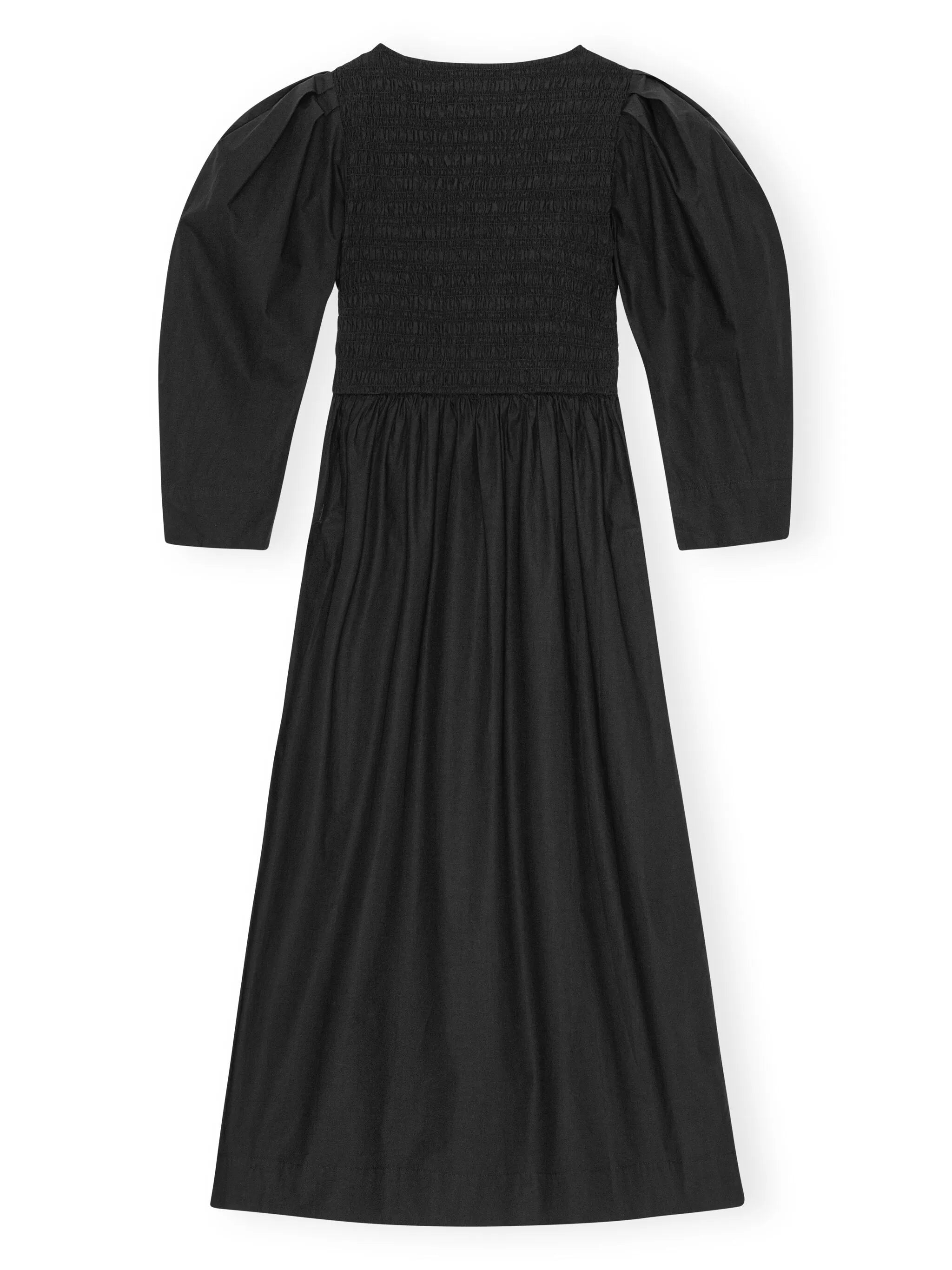 poplin organic cotton midi dress