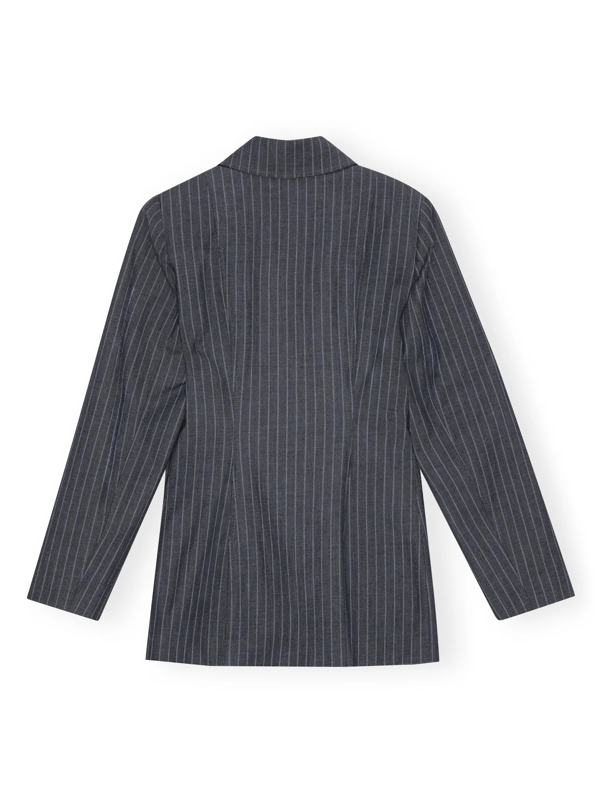 pinstripe single-breasted blazer