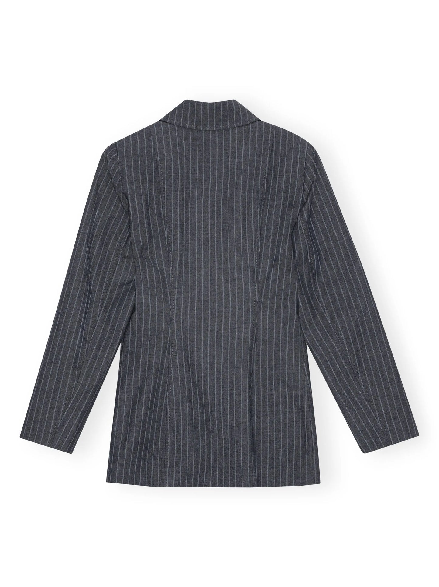 pinstripe single-breasted blazer