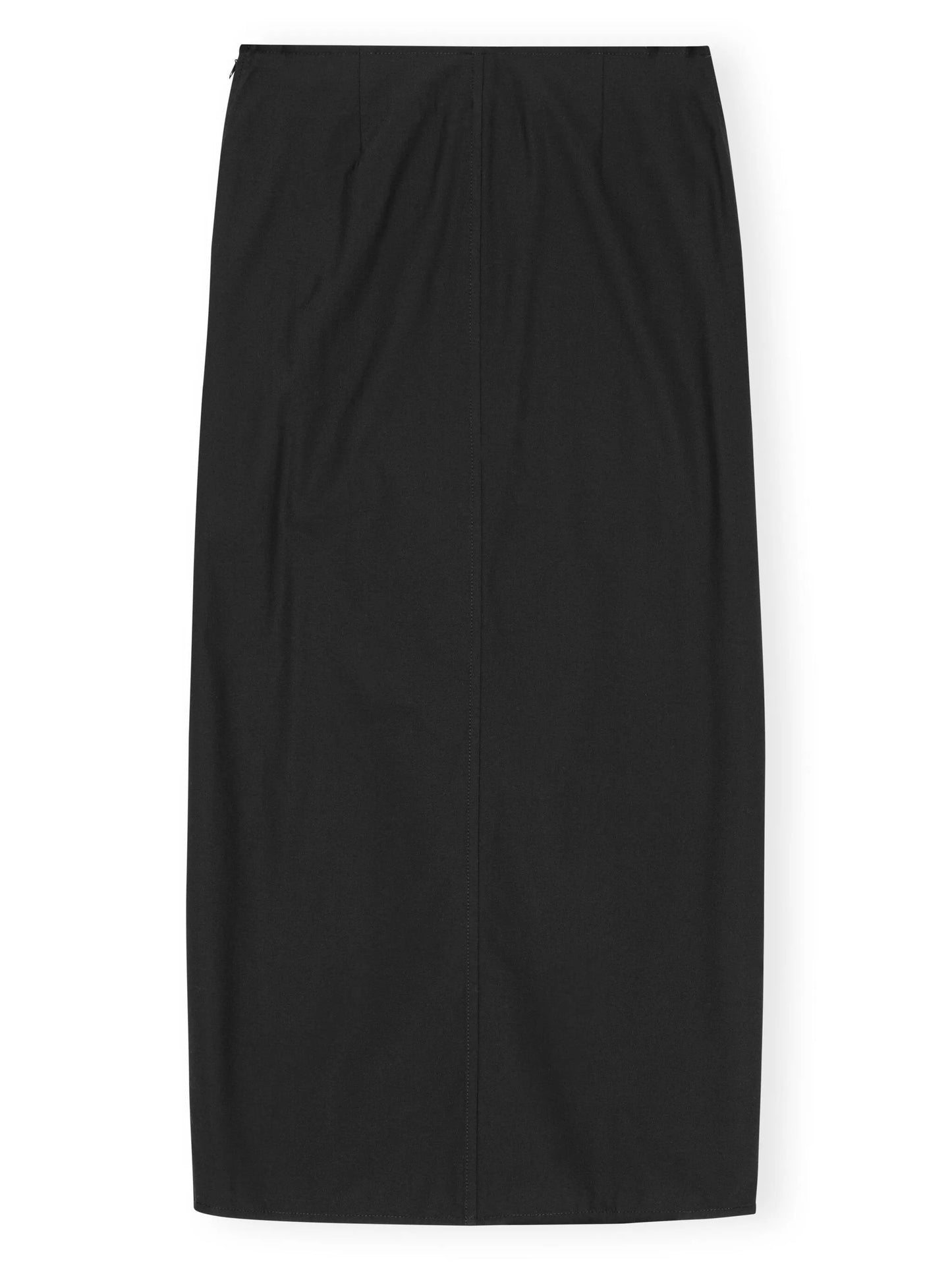 draped mid-rise midi dress