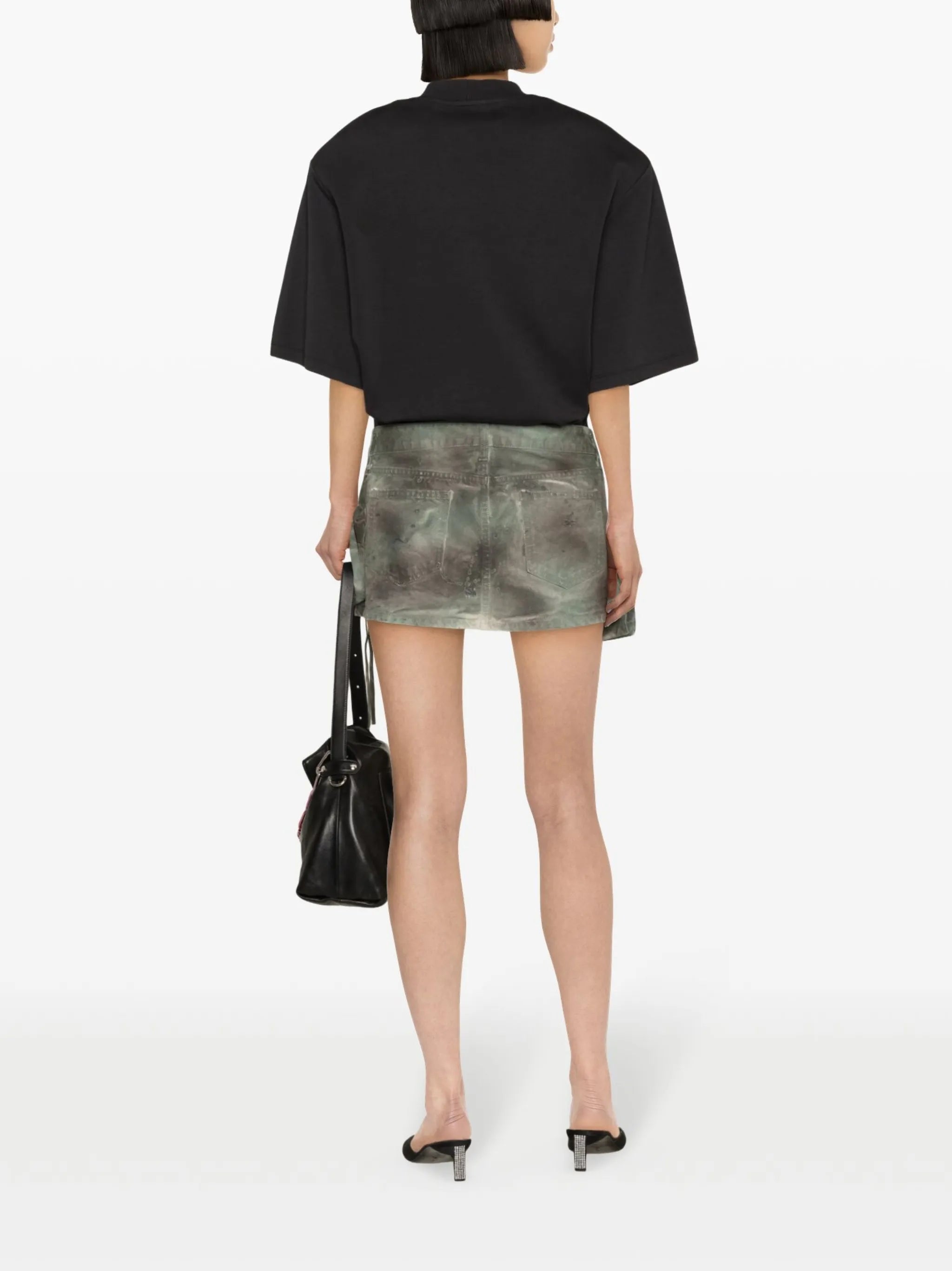 Fay camouflage-pattern cargo miniskirt