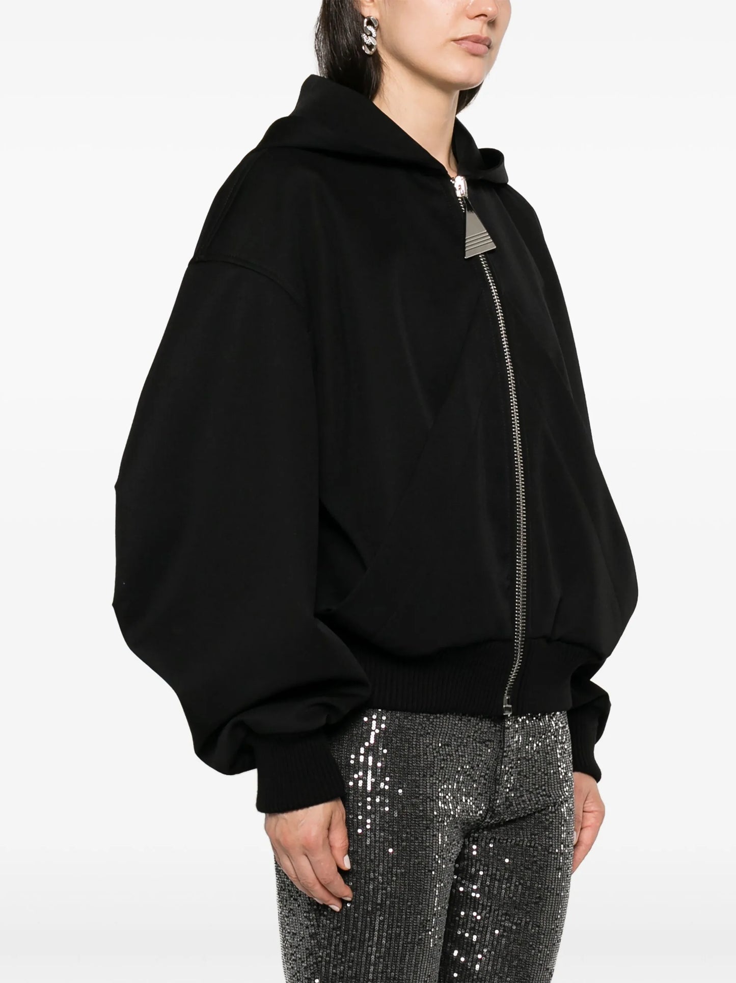 hooded bomber jacket