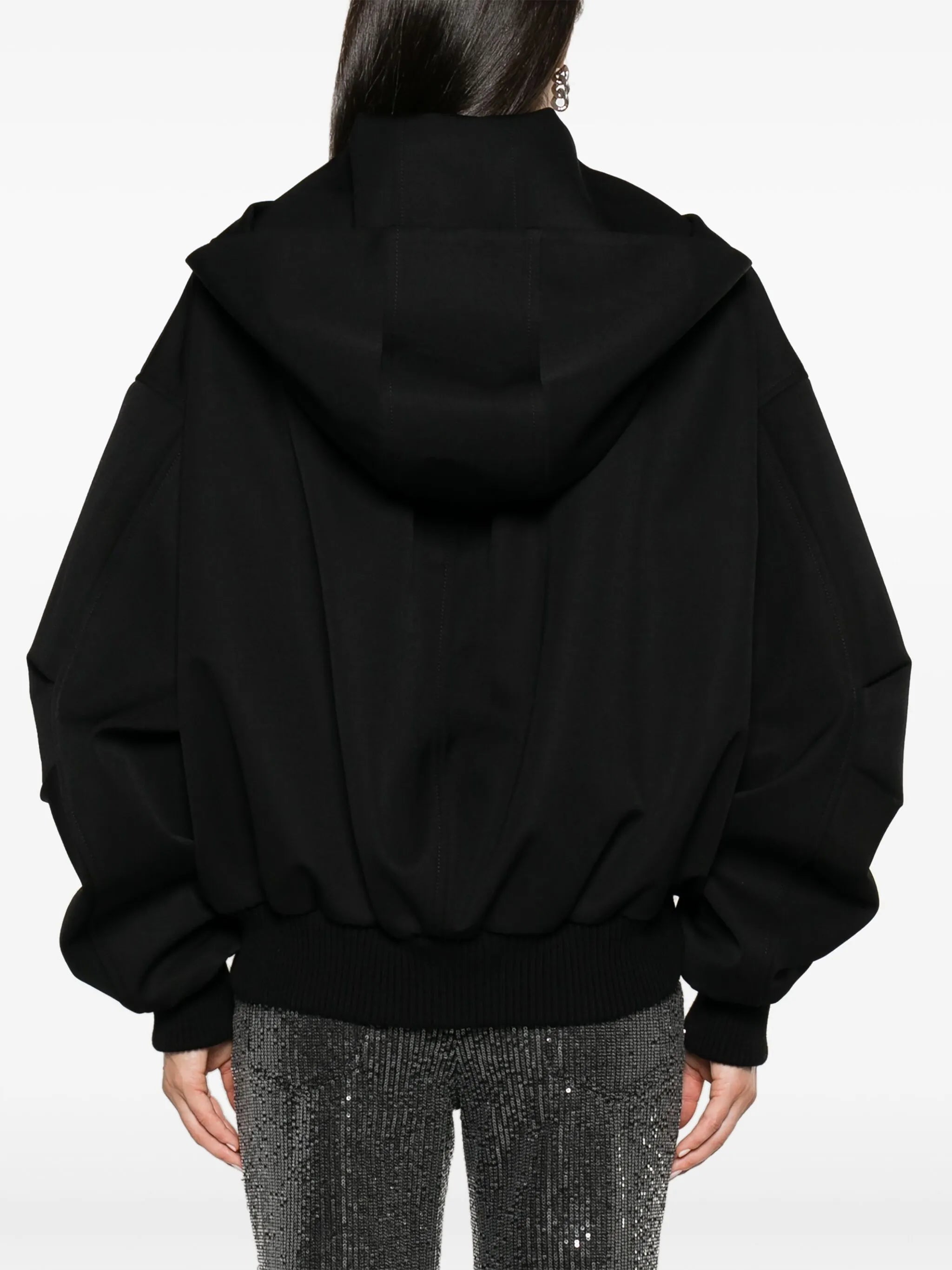 hooded bomber jacket