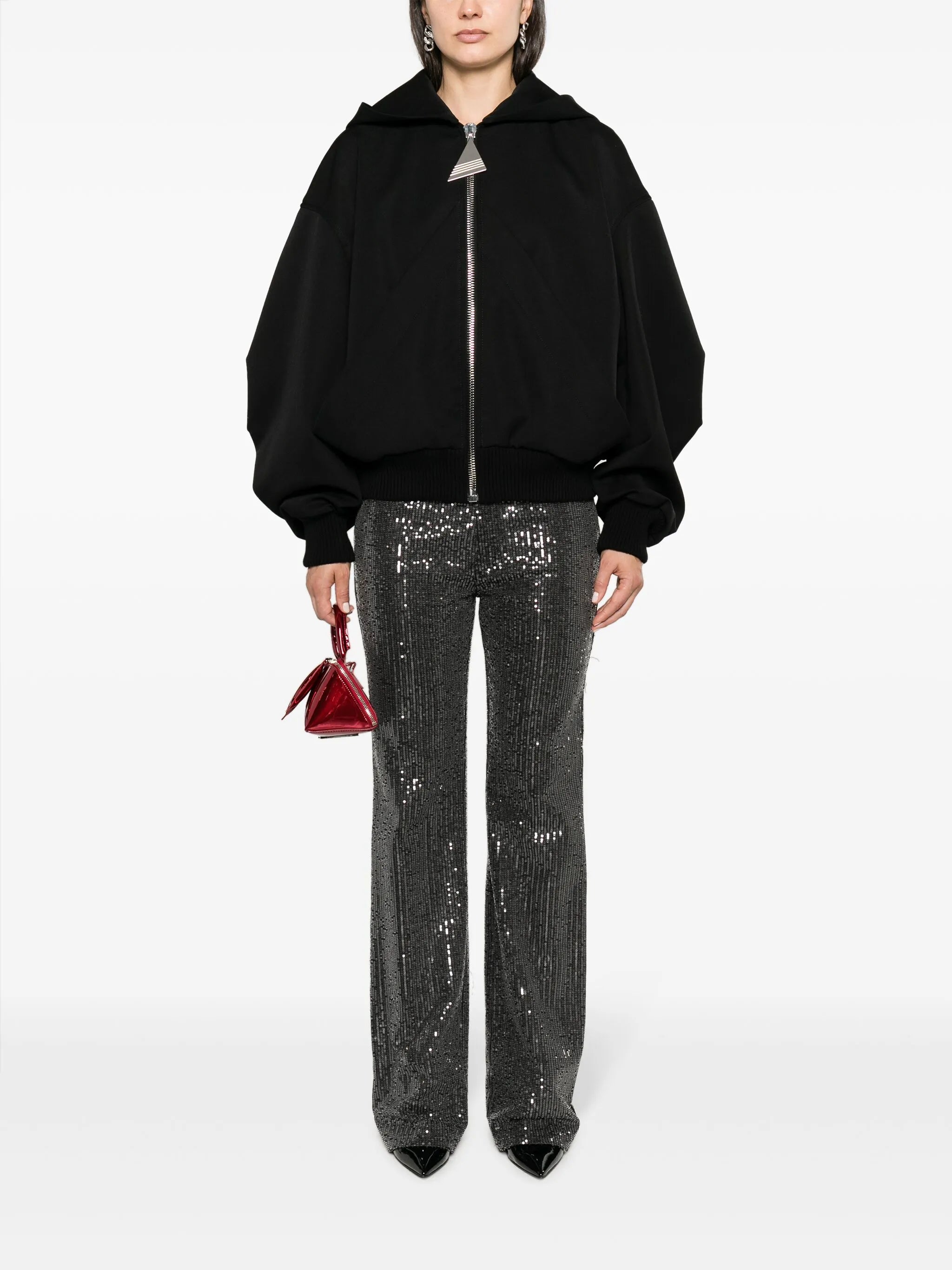 hooded bomber jacket