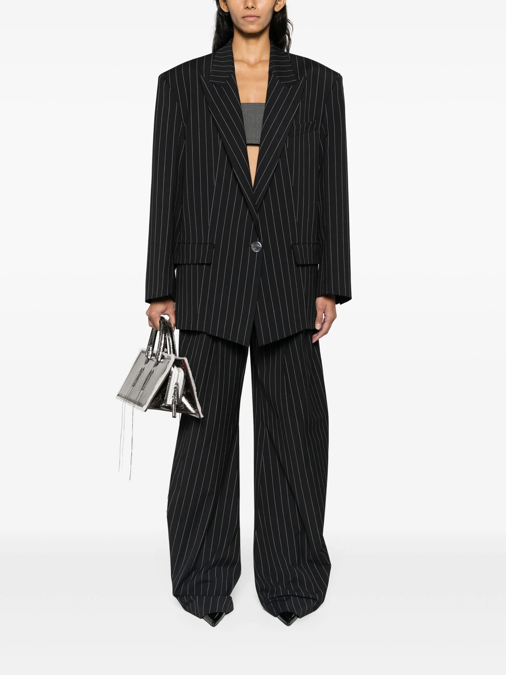Gary pinstripe cotton trousers