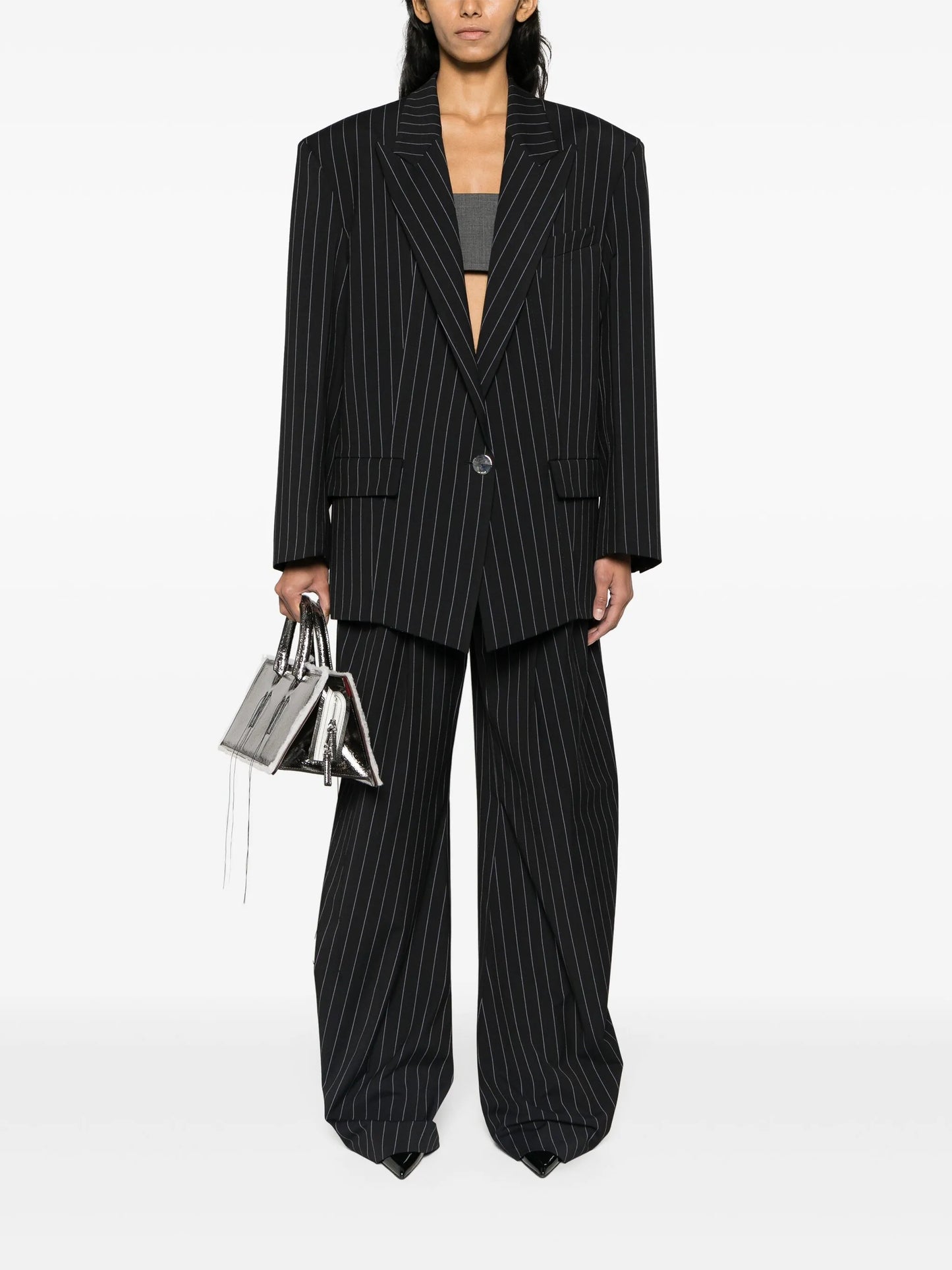 Gary pinstripe cotton trousers