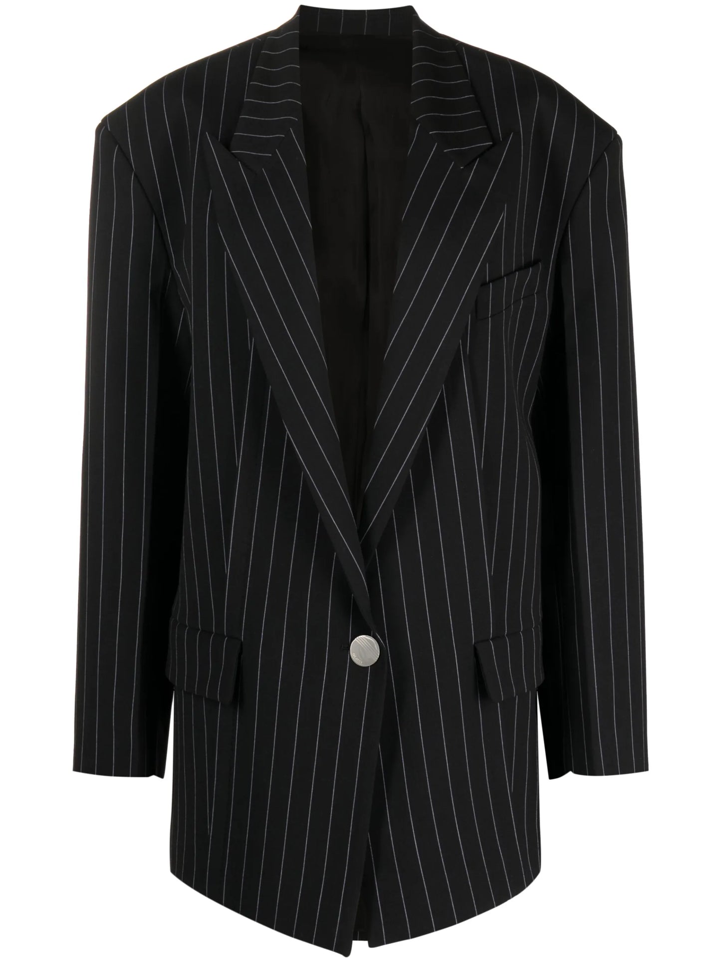 Glen pinstripe single-breasted blazer