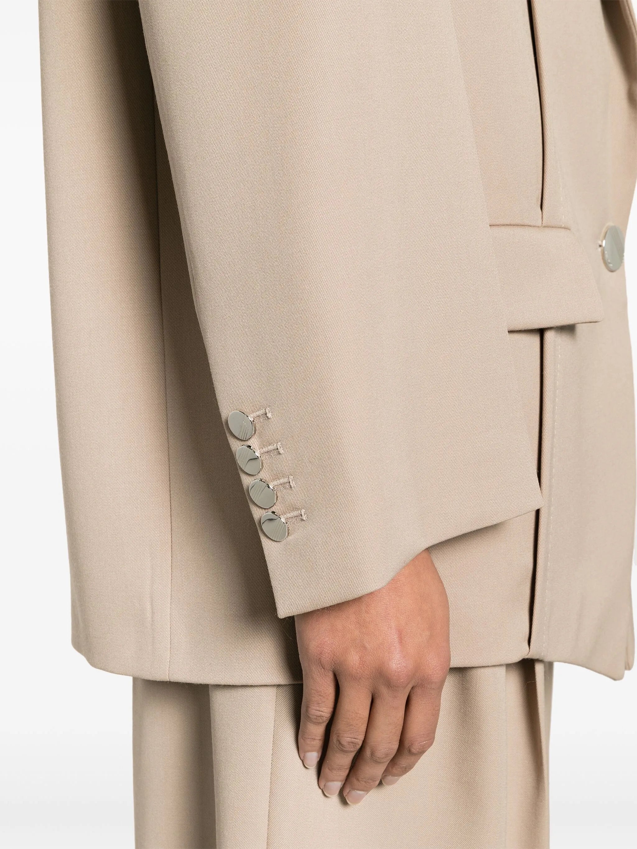 Glen oversized single-breasted blazer