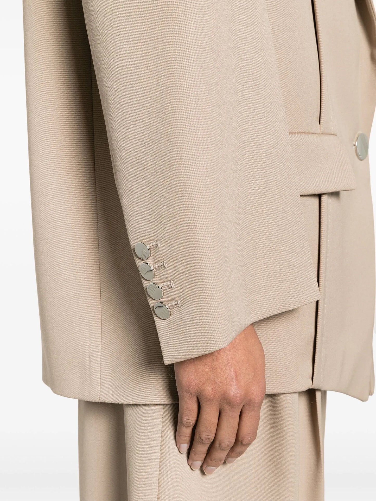 Glen oversized single-breasted blazer
