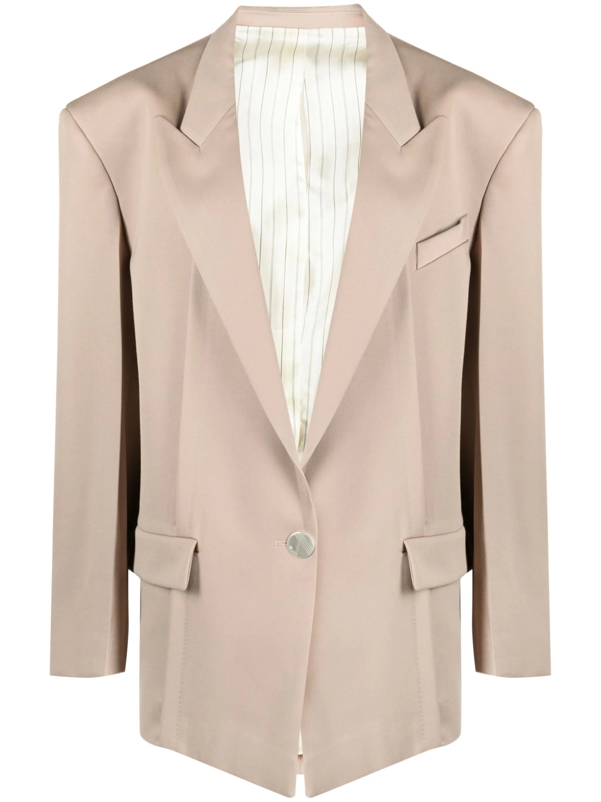 Glen oversized single-breasted blazer