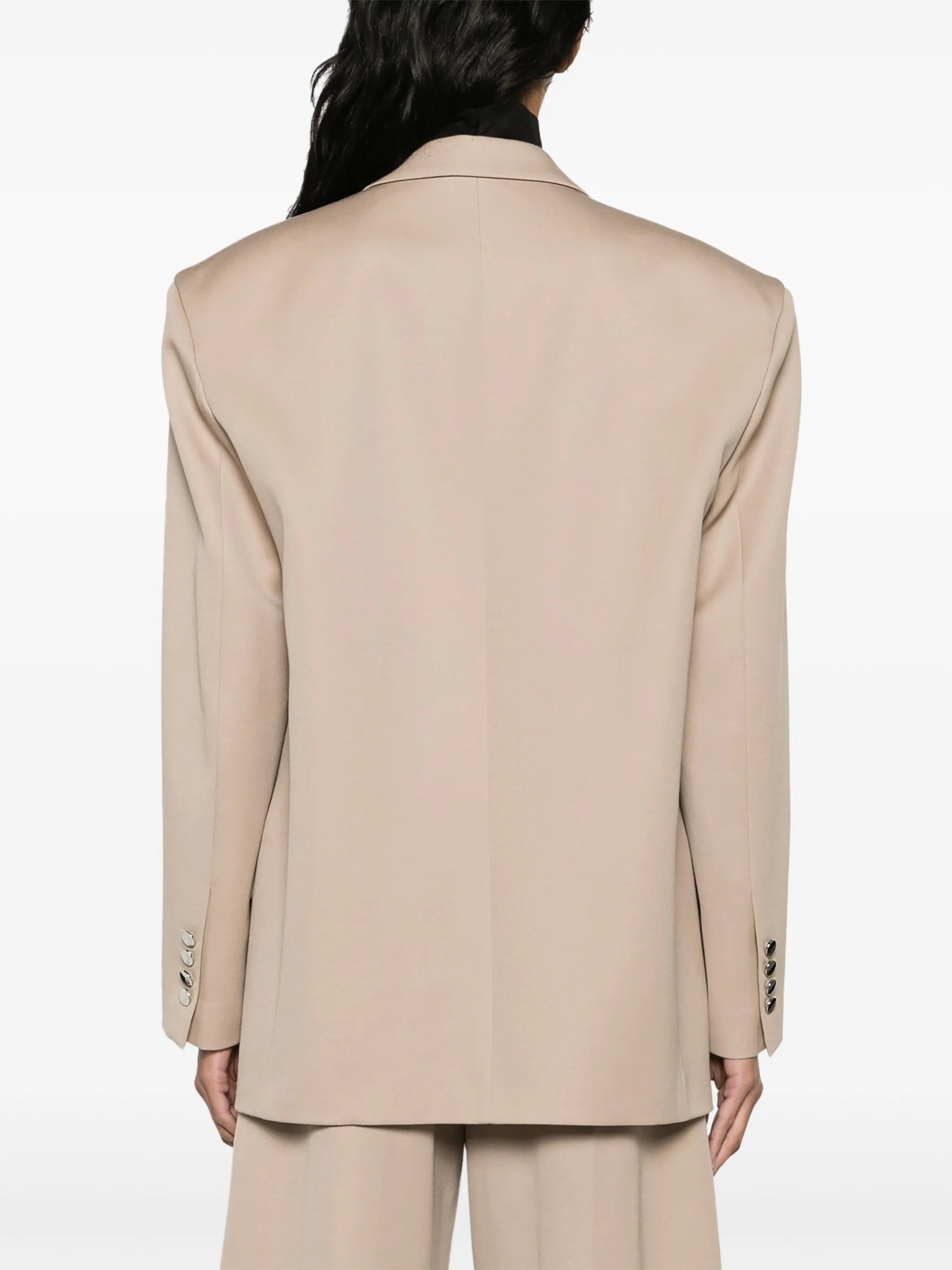 Glen oversized single-breasted blazer