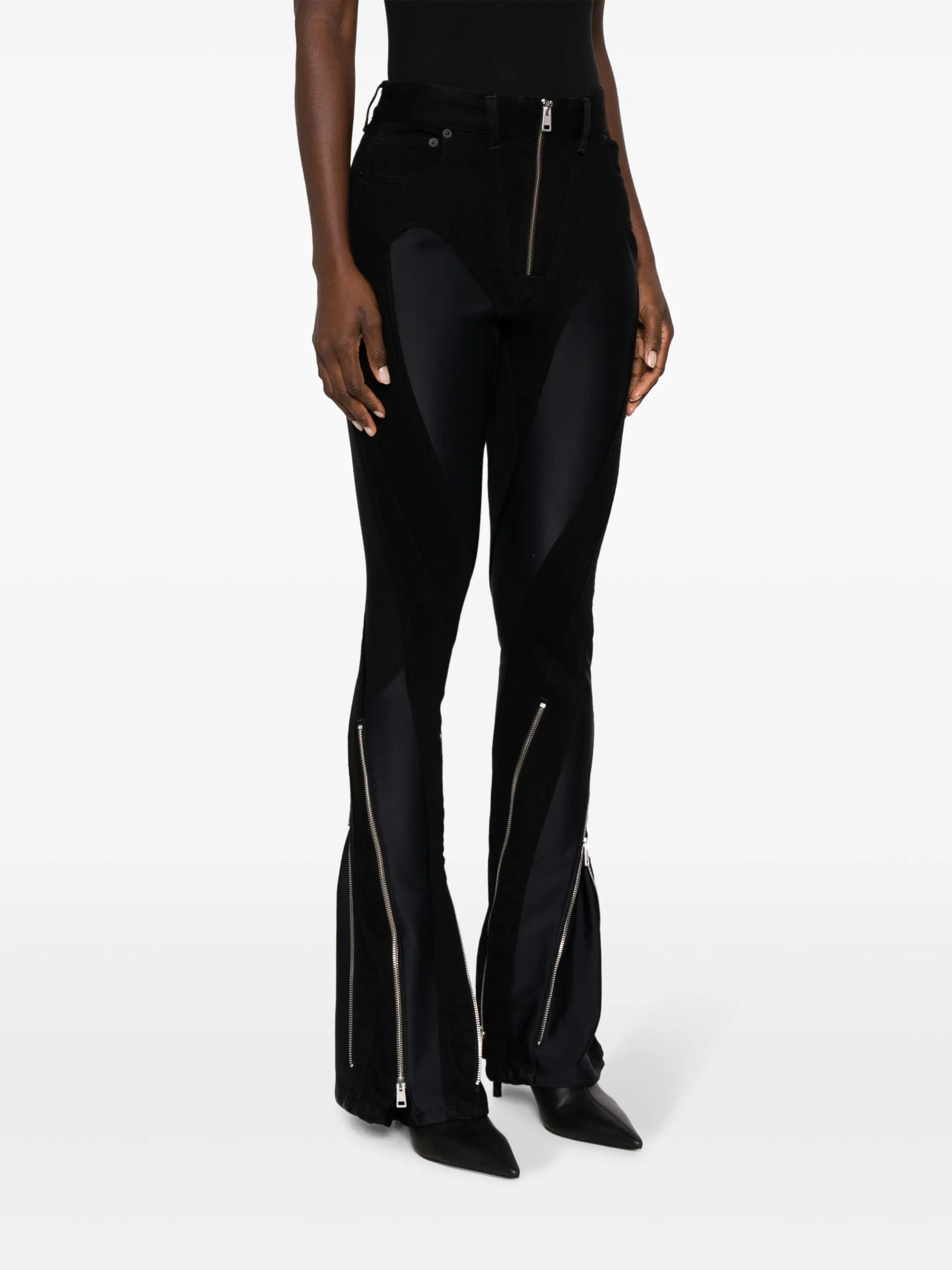 Spiral flared jeans