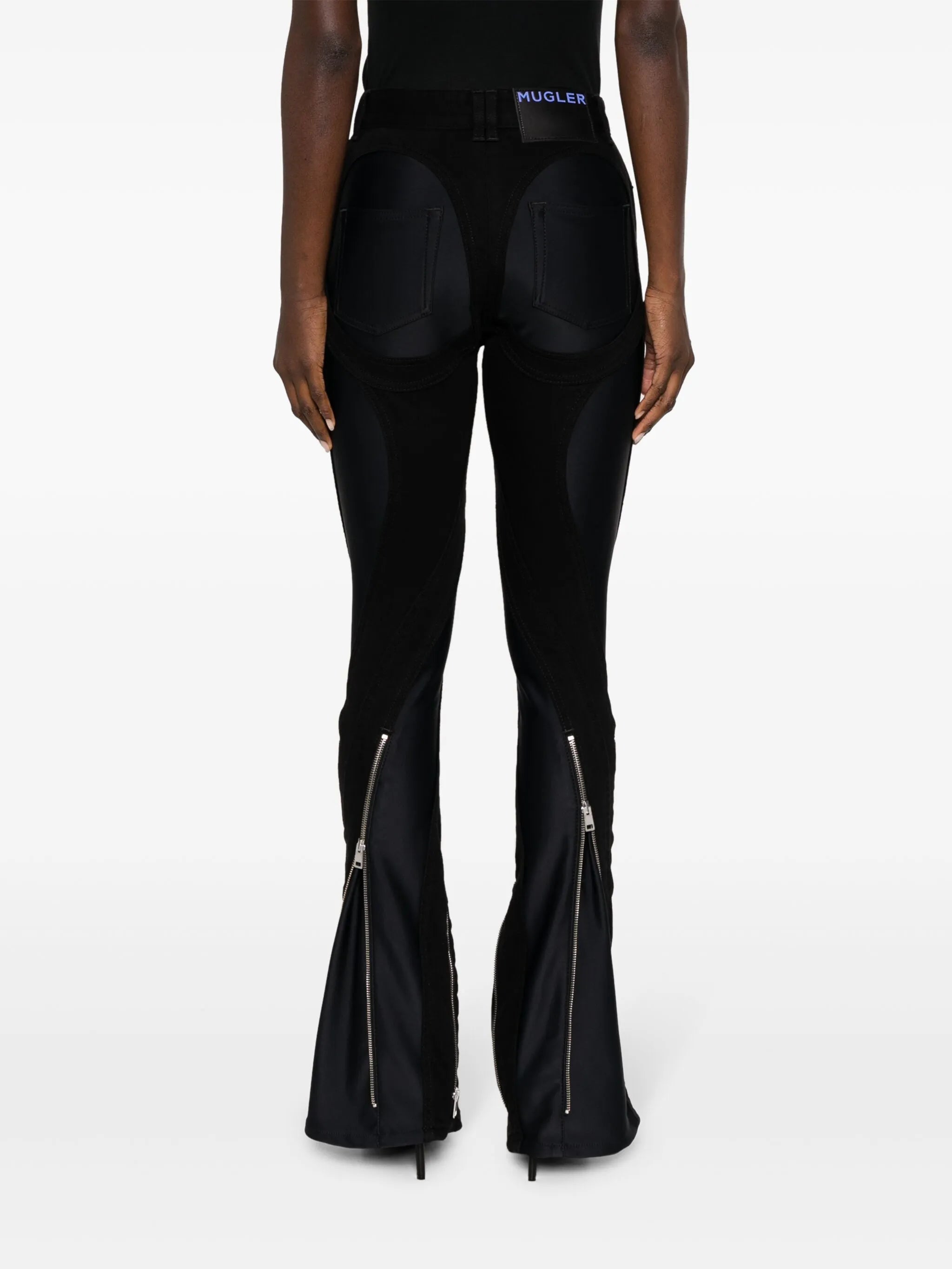 Spiral flared jeans