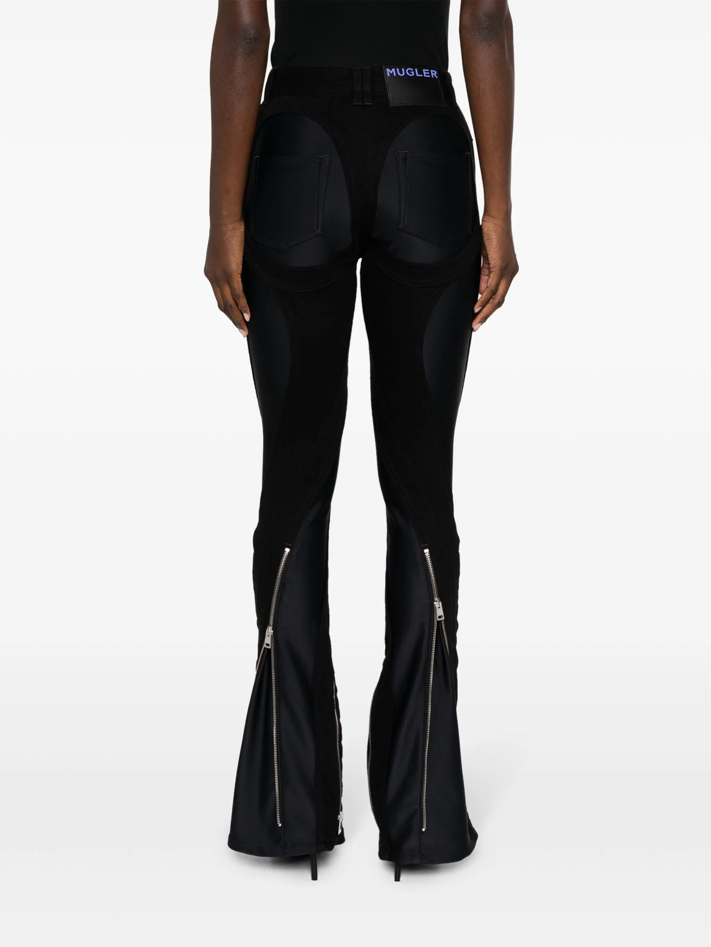 Spiral flared jeans