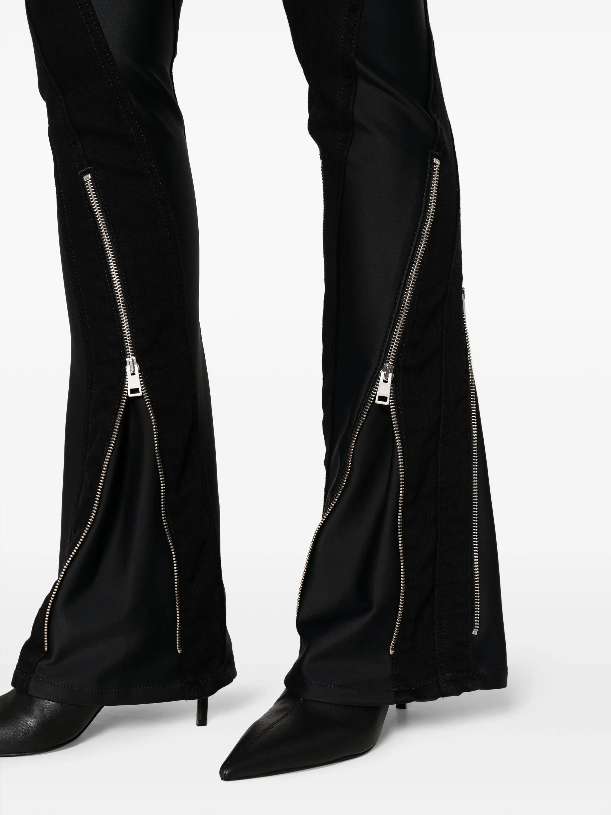 Spiral flared jeans