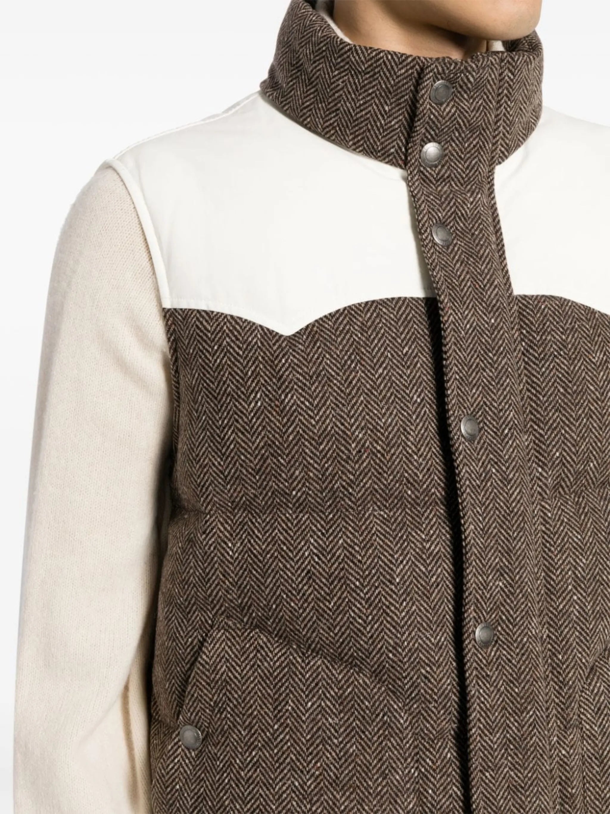 padded down gilet