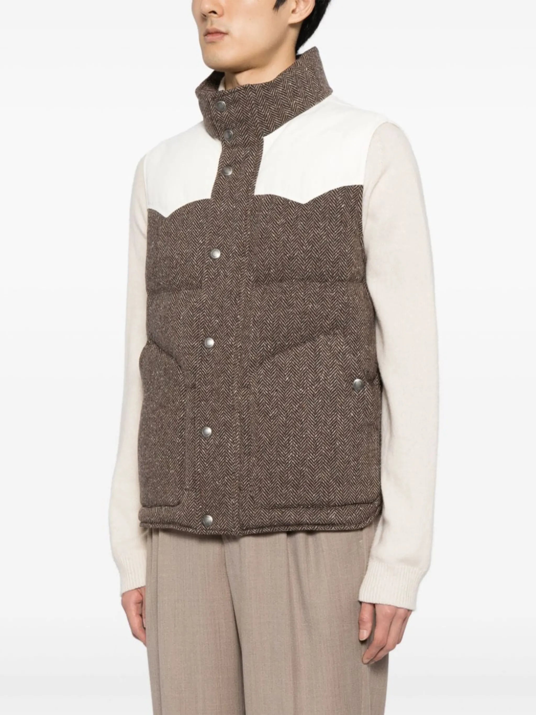 padded down gilet