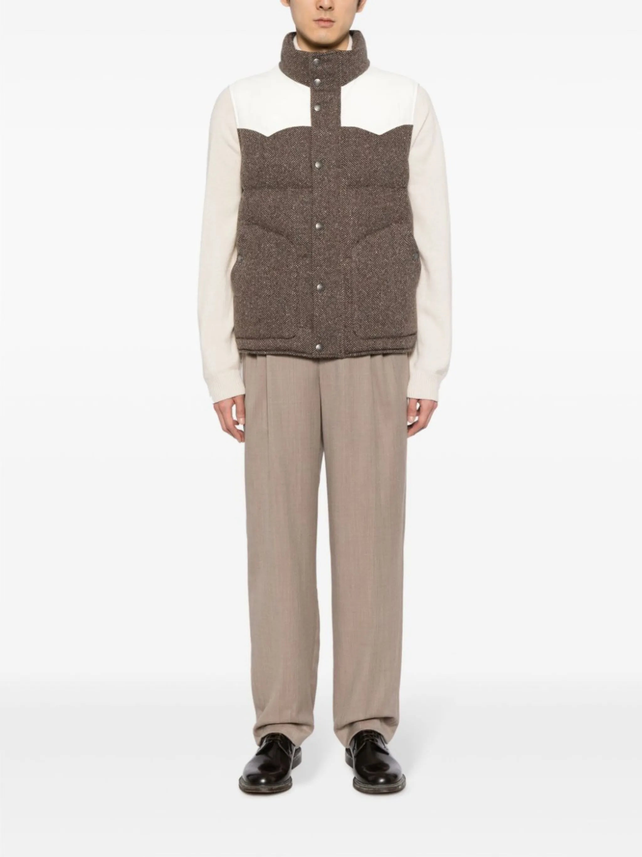padded down gilet