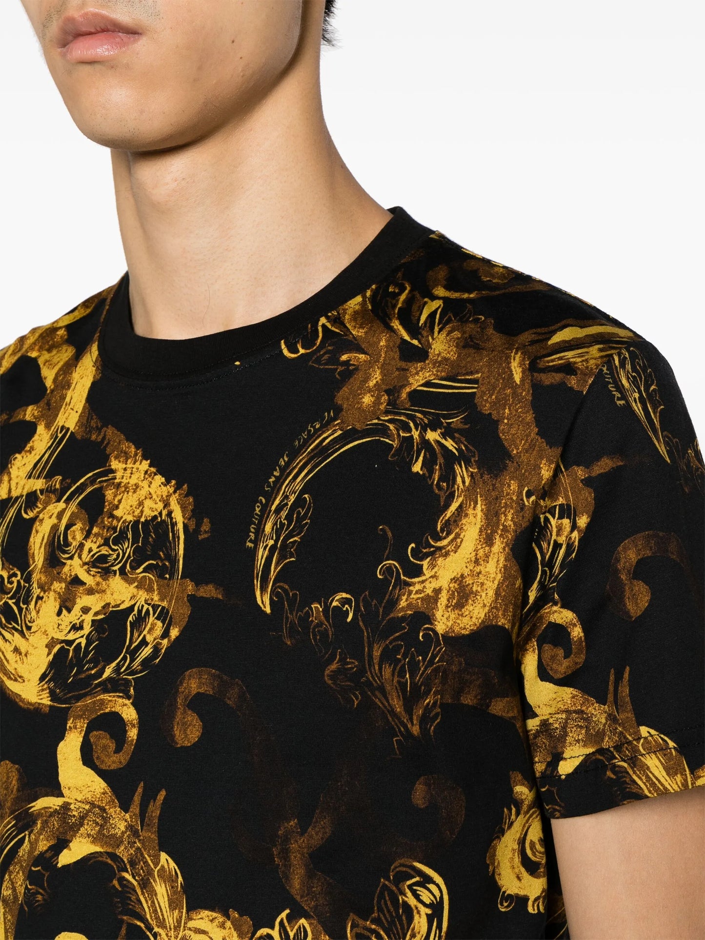 Baroque-print cotton T-shirt