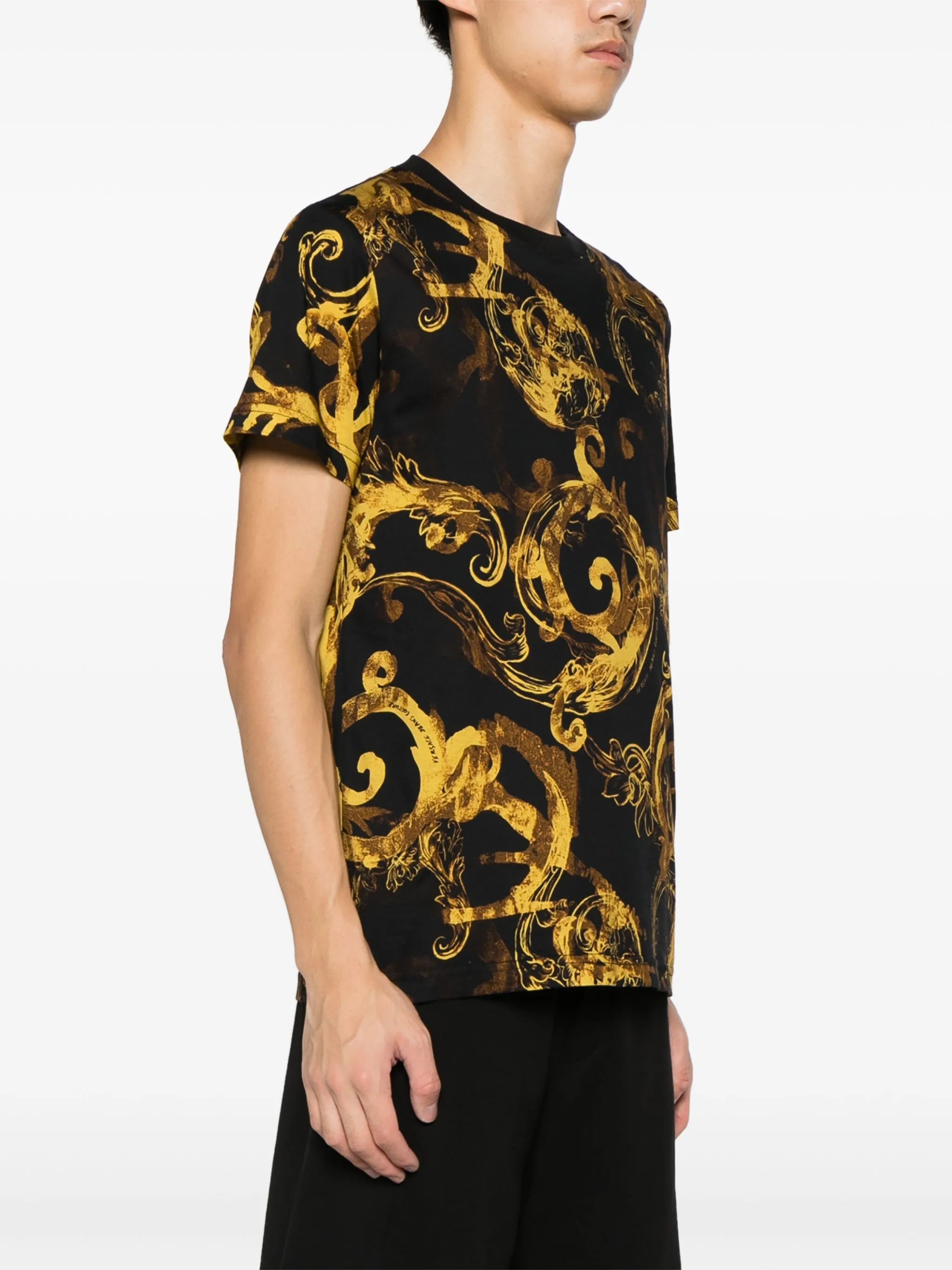 Baroque-print cotton T-shirt