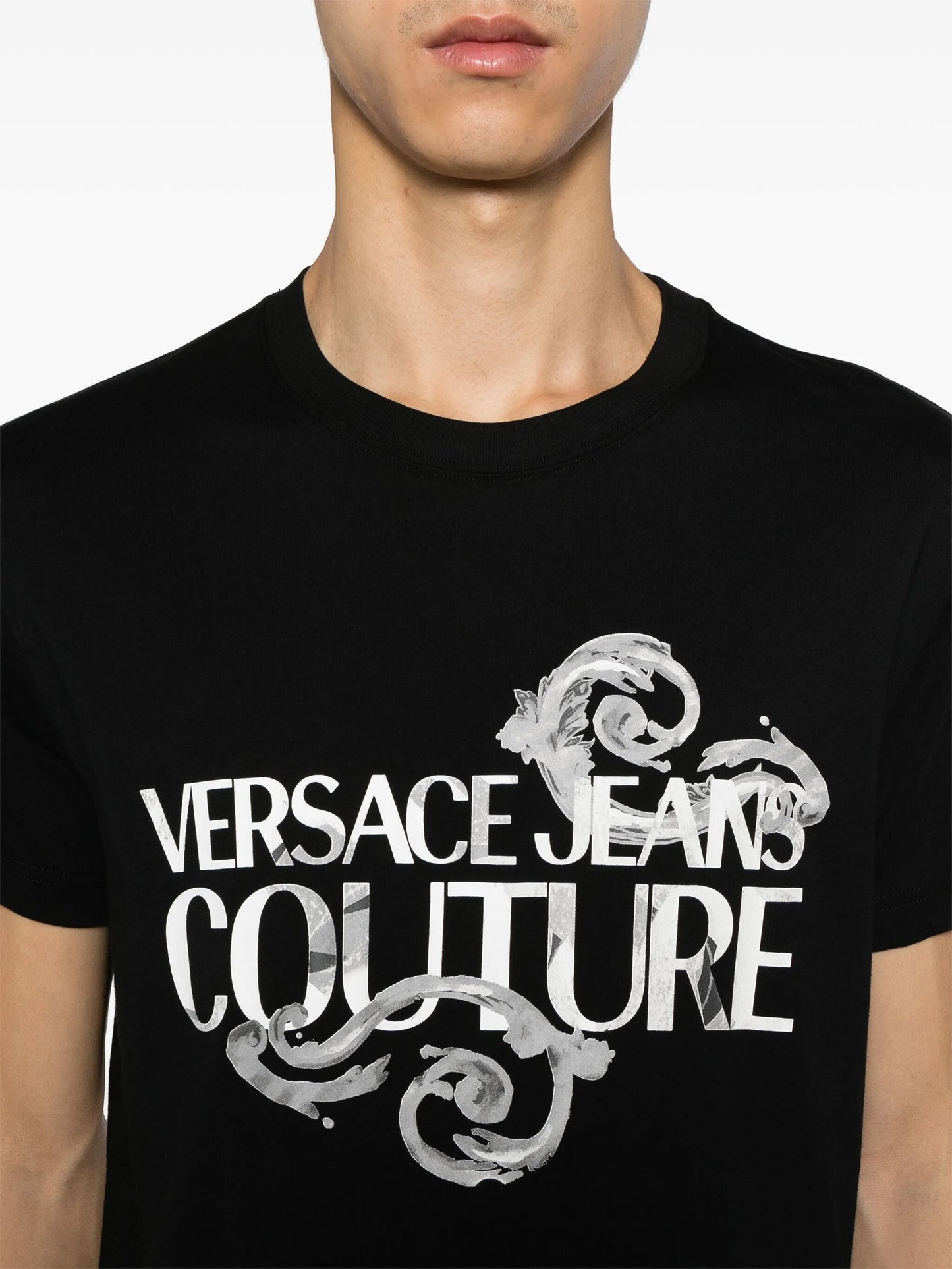 Watercolour Couture-print cotton T-shirt
