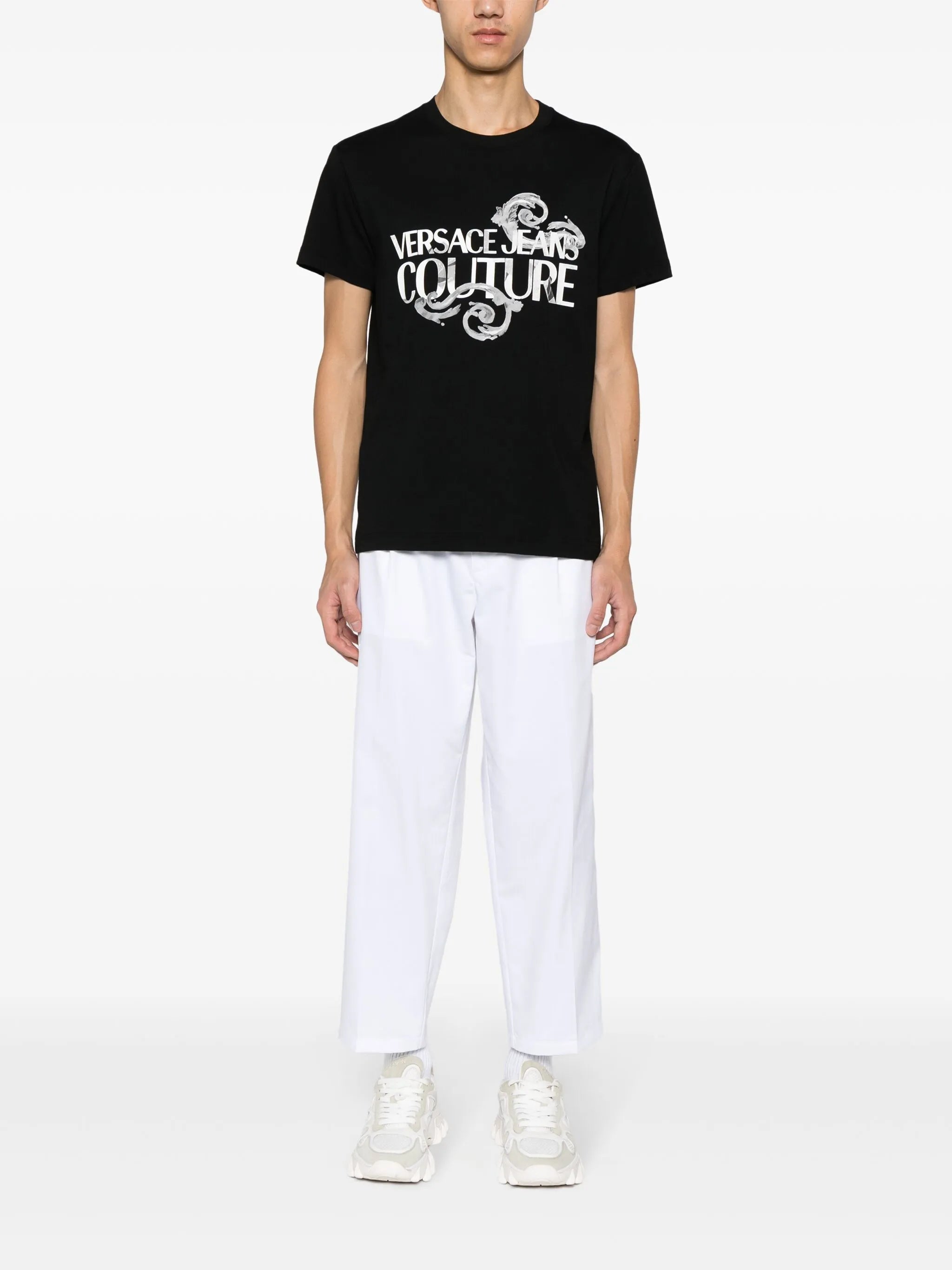 Watercolour Couture-print cotton T-shirt