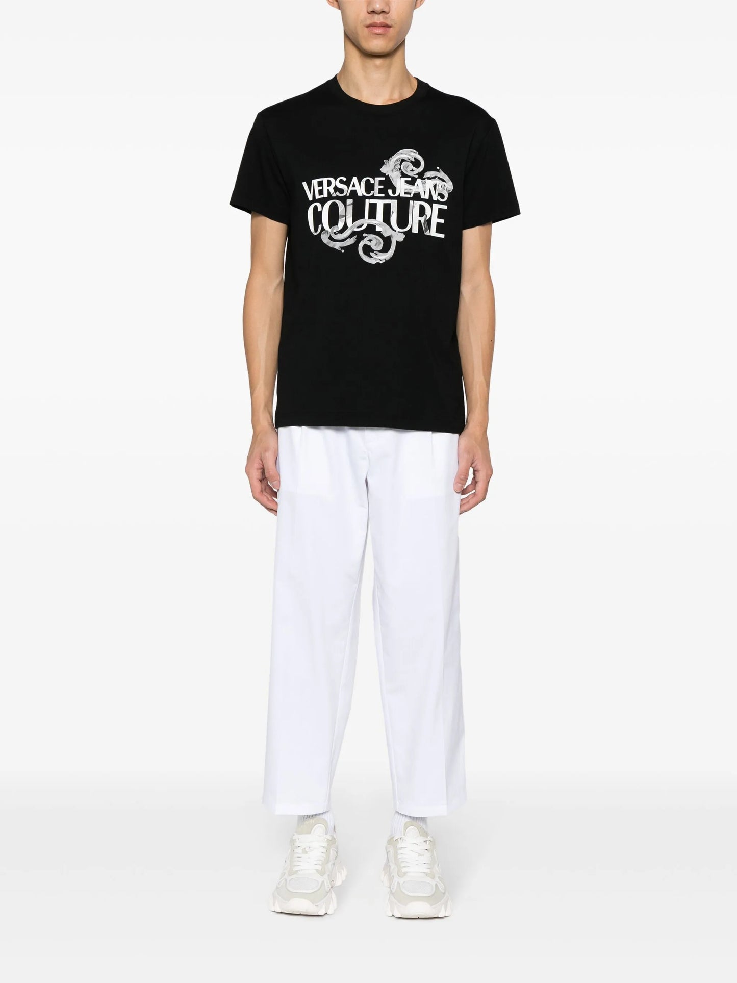 Watercolour Couture-print cotton T-shirt