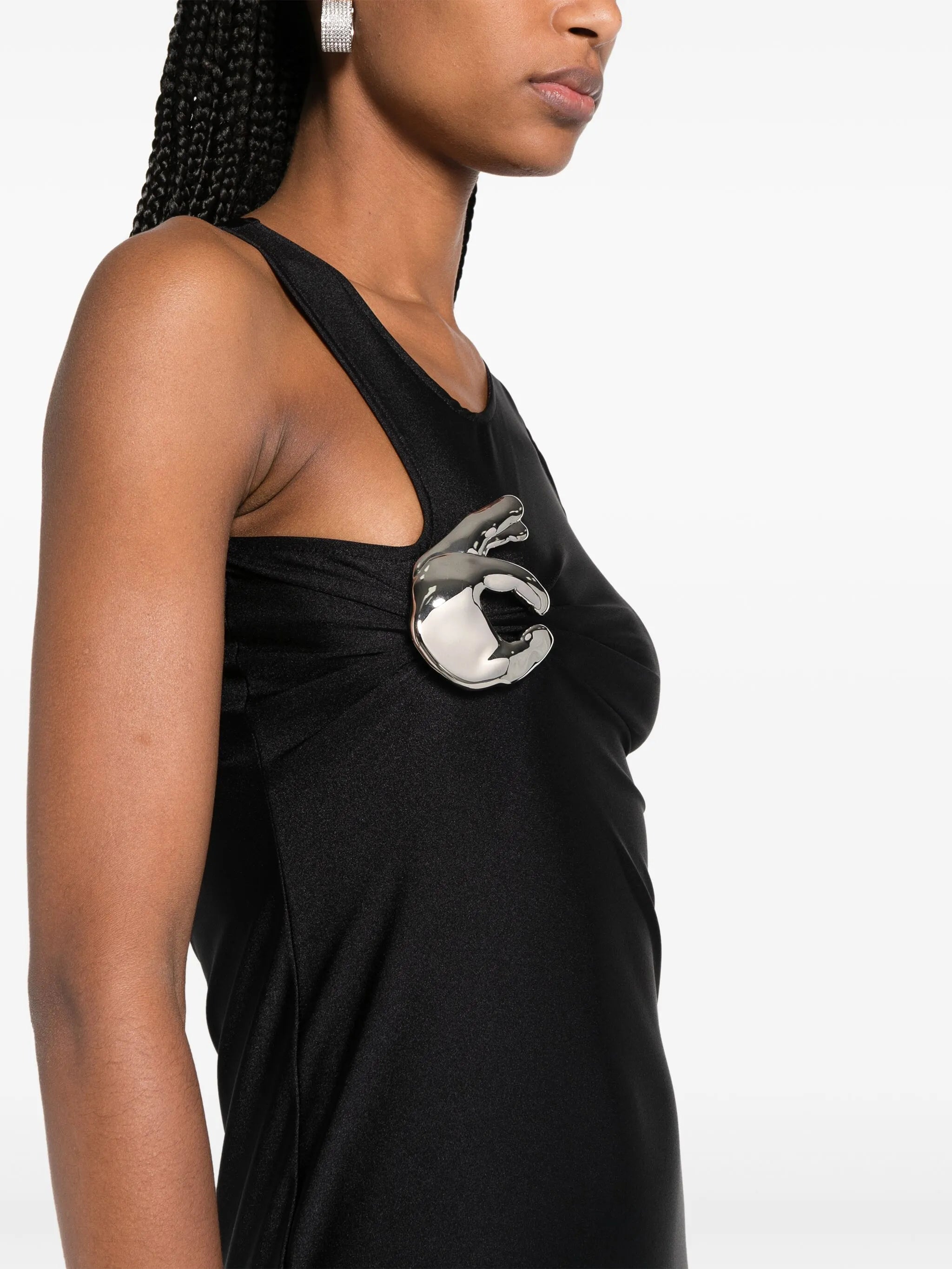 Single Emoji jersey maxi dress
