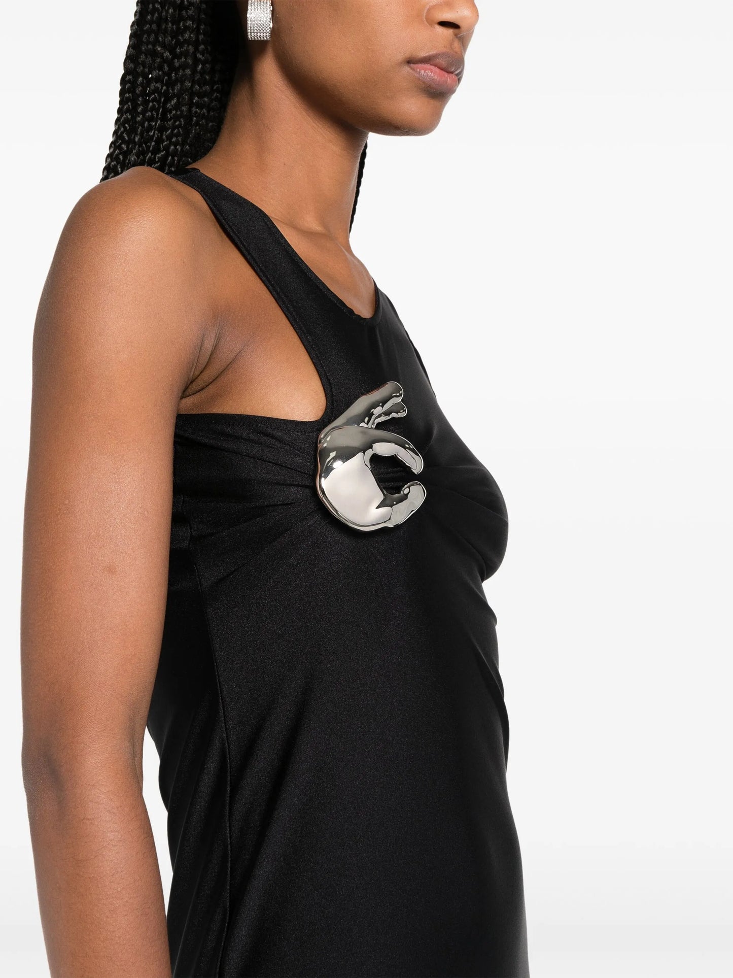 Single Emoji jersey maxi dress