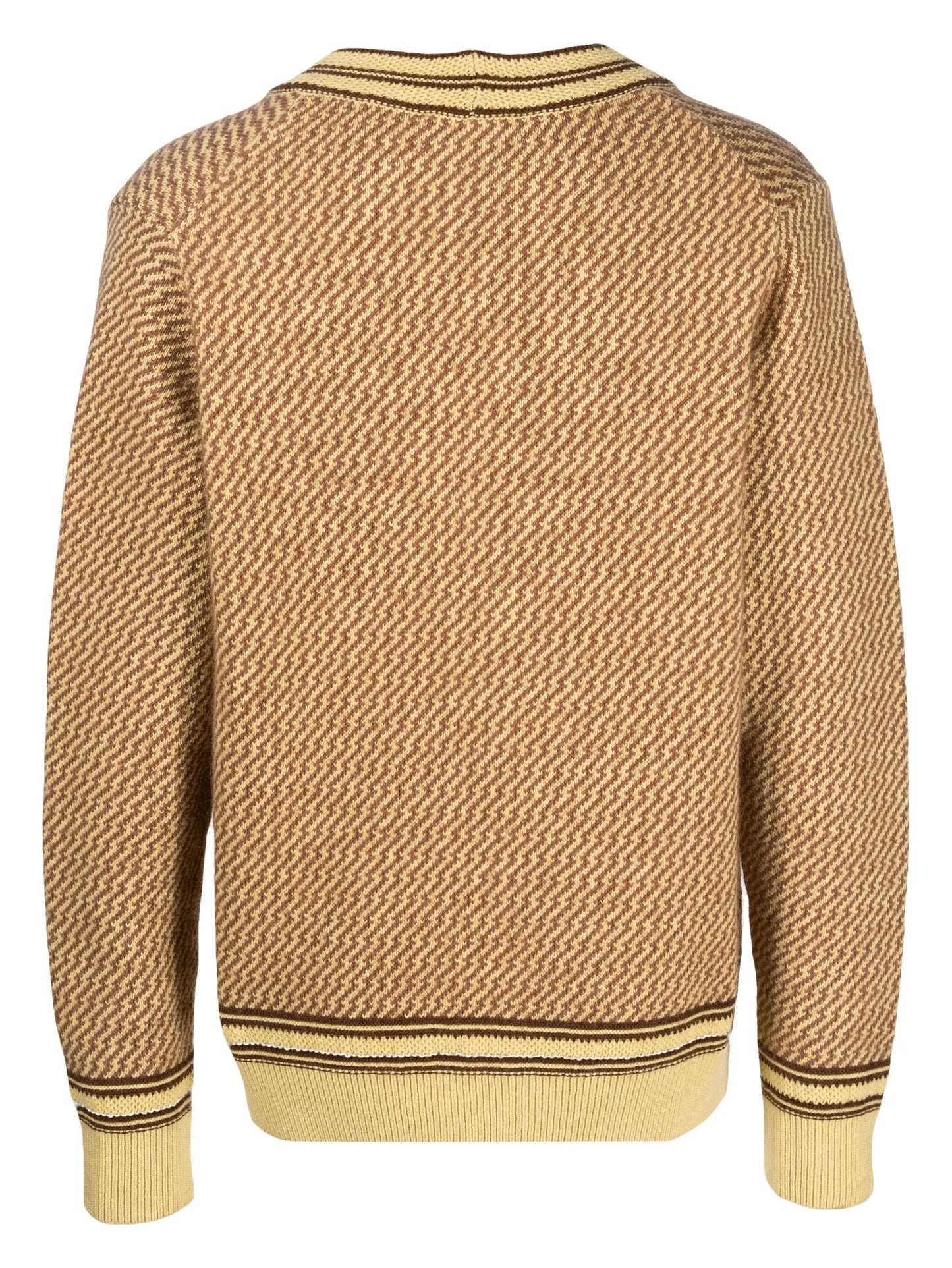 Clarinet stripe-trim cardigan