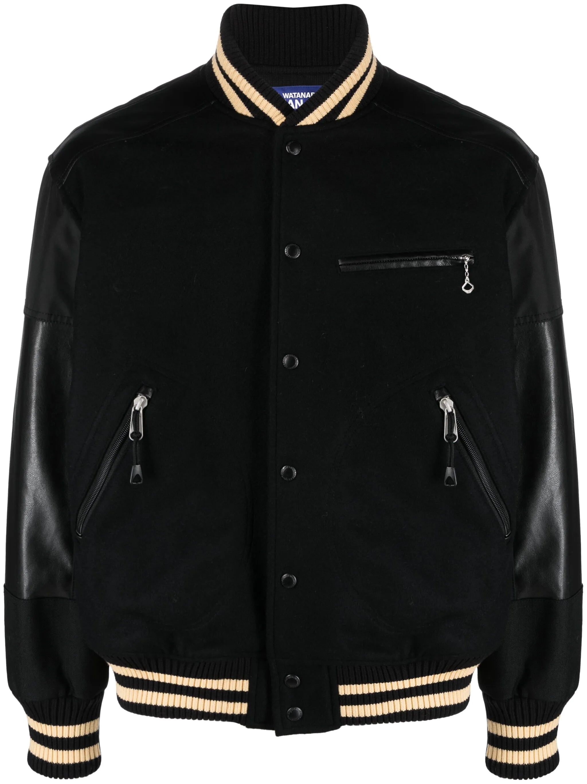 panelled bomber jacket