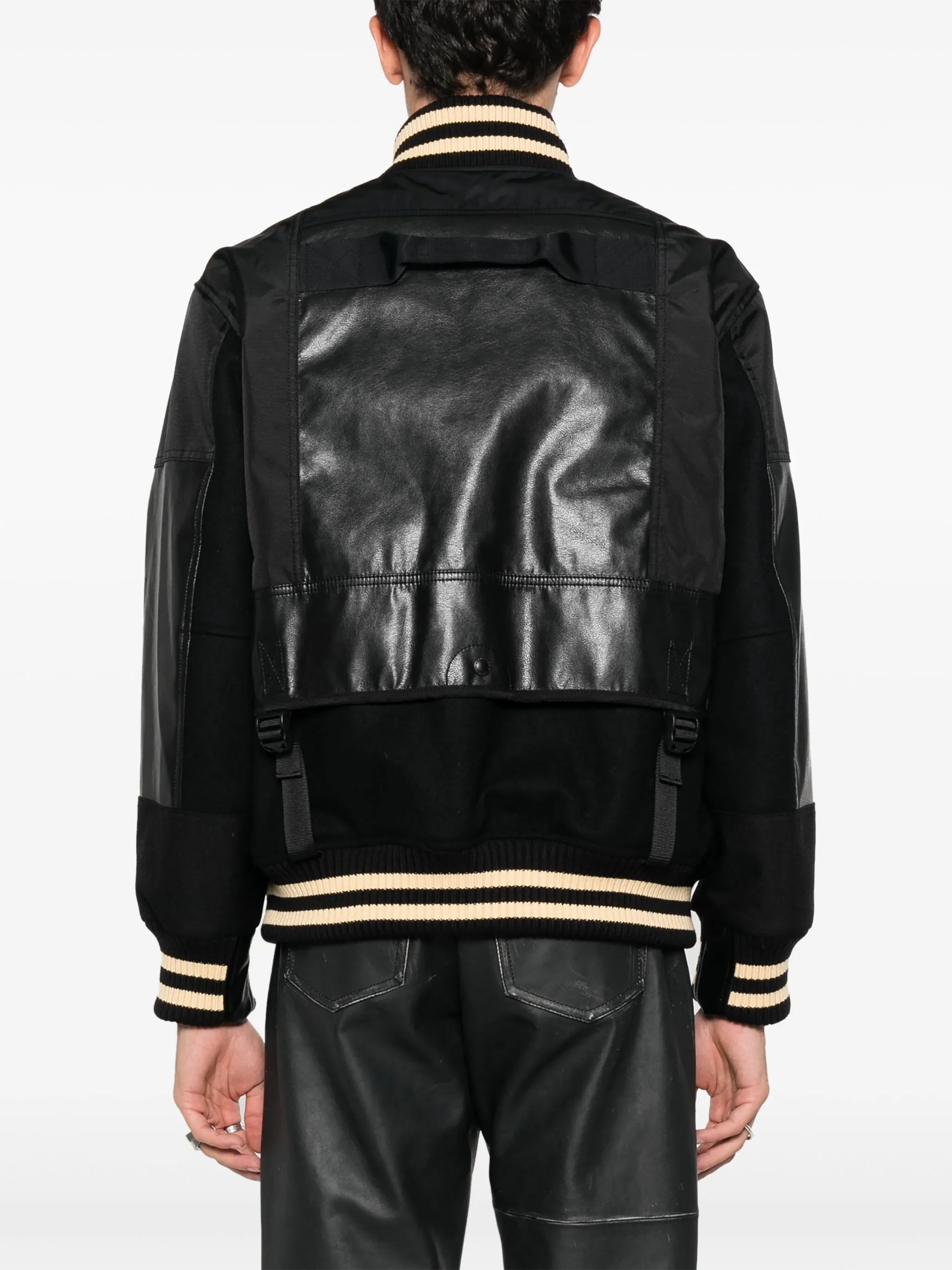 panelled bomber jacket