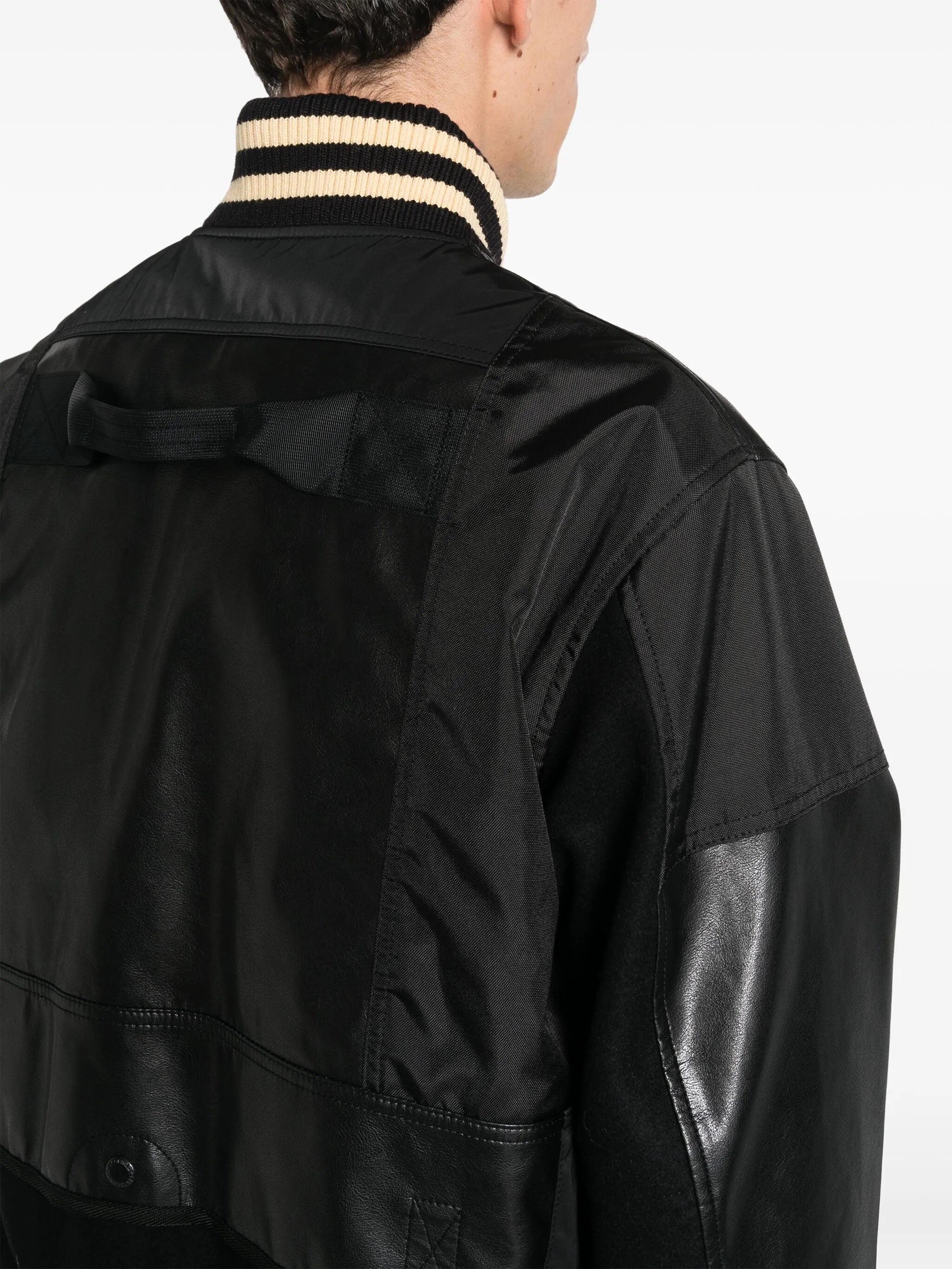 panelled bomber jacket