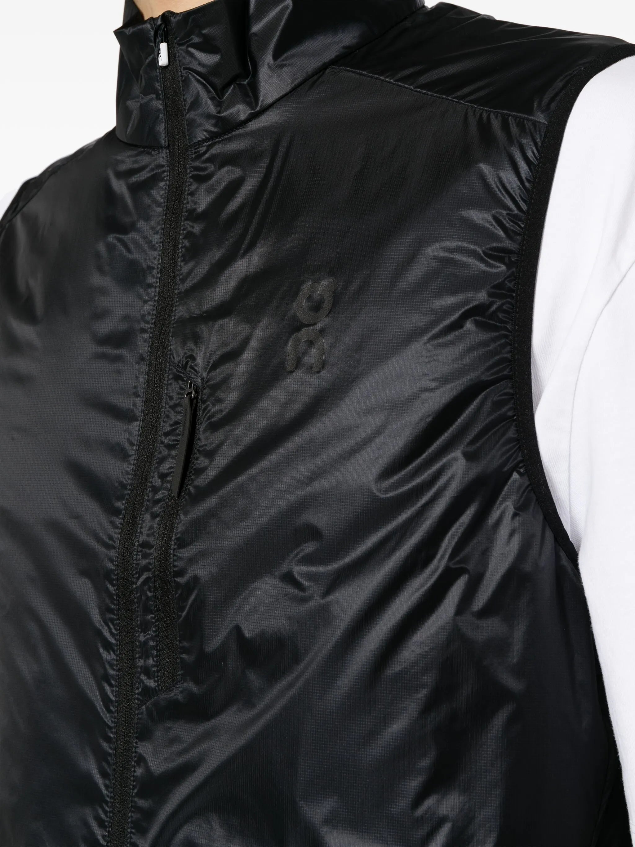 Weather logo-print gilet