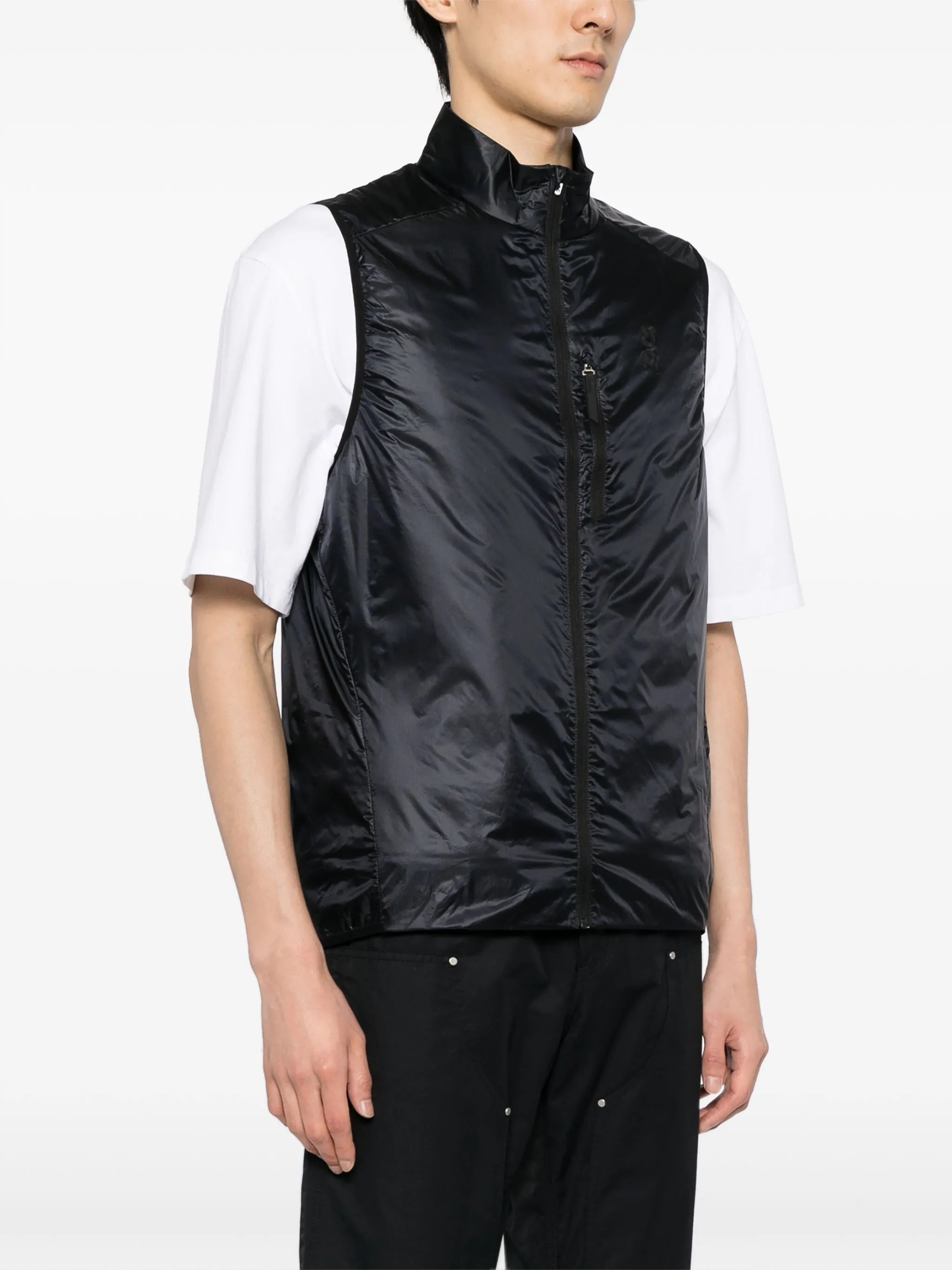 Weather logo-print gilet