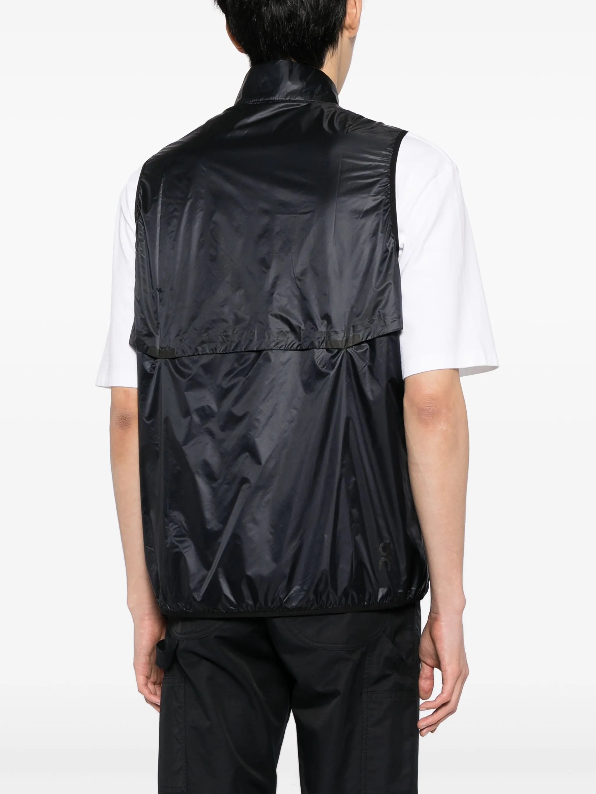 Weather logo-print gilet