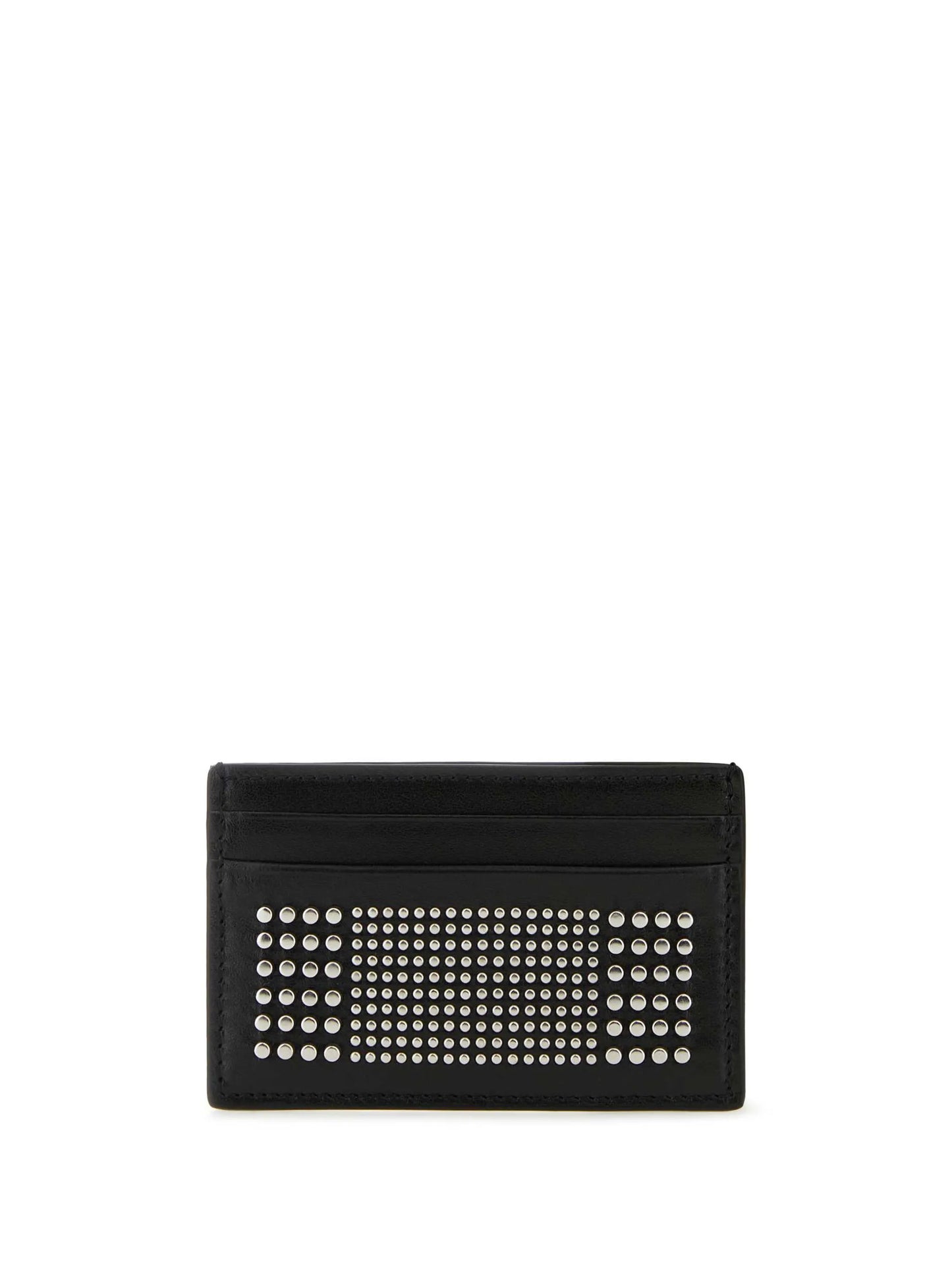 studded leather card holder