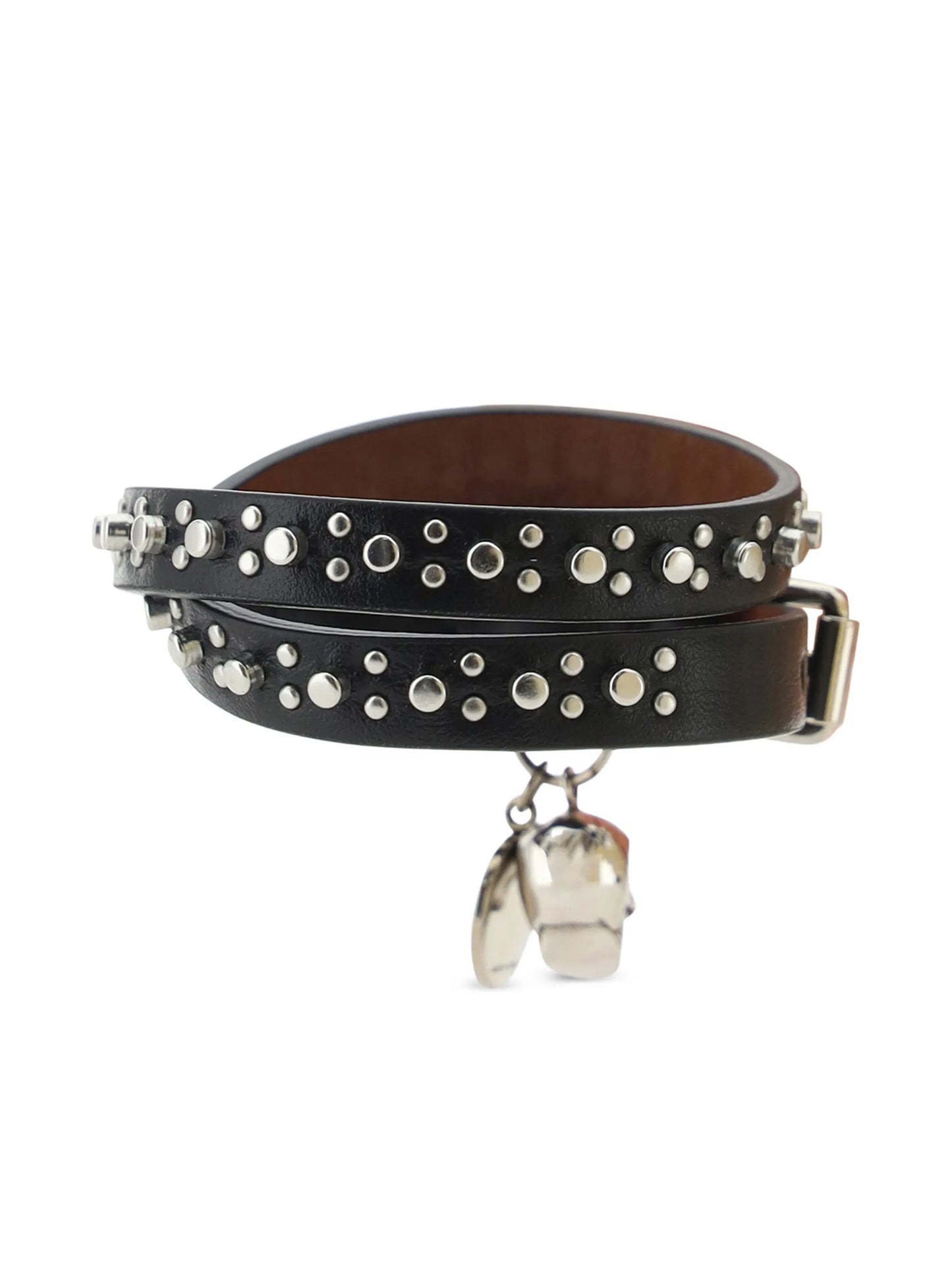 Skull double-wrap bracelet