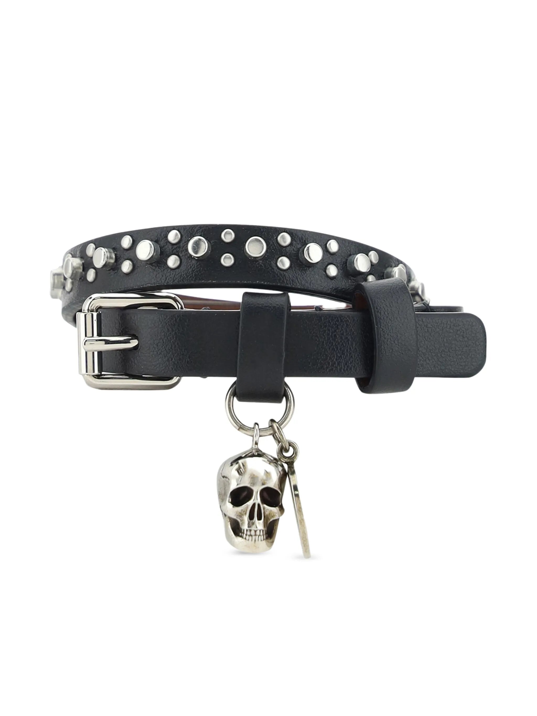Skull double-wrap bracelet