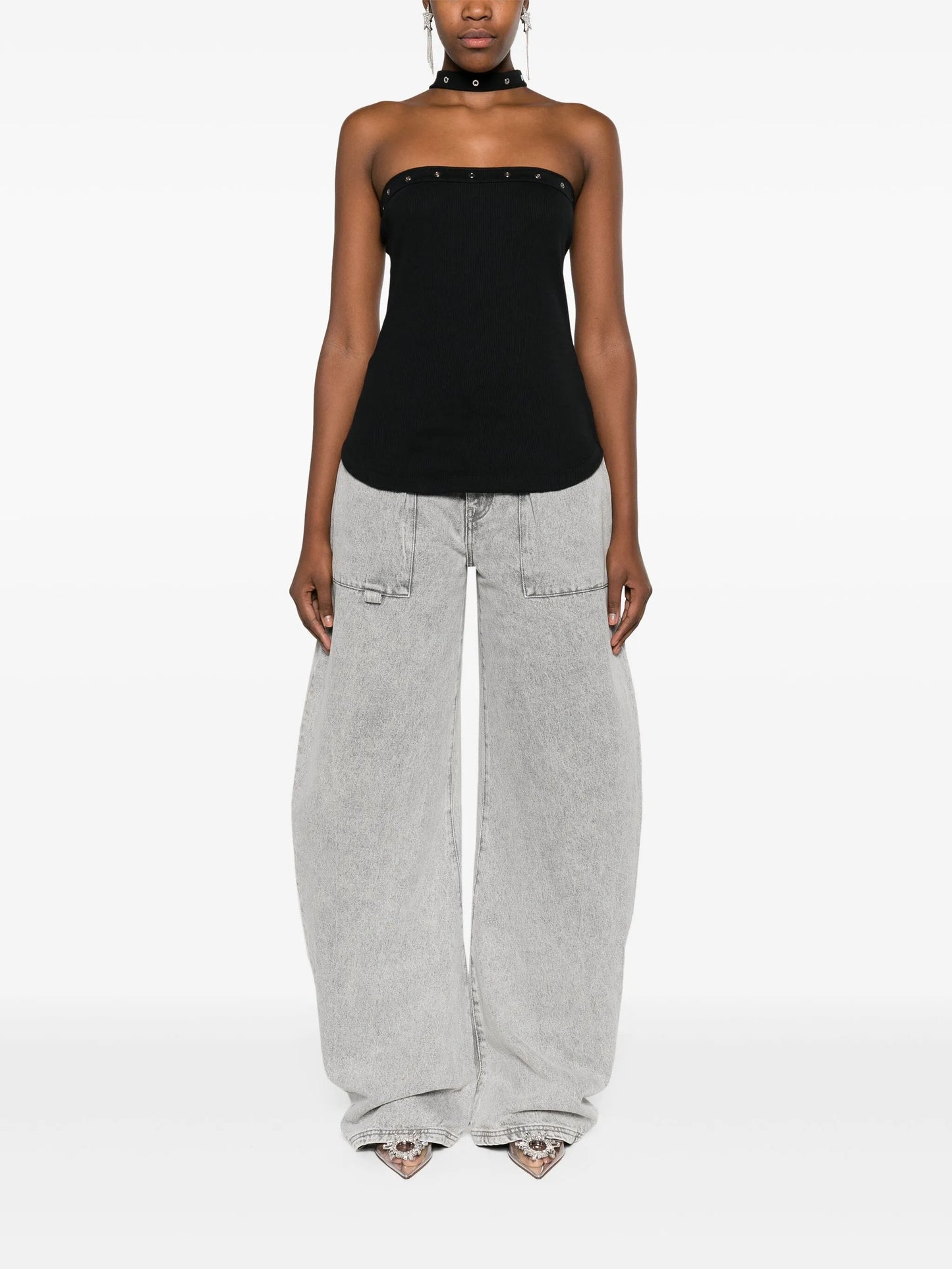 Effie high-waist wide-leg jeans
