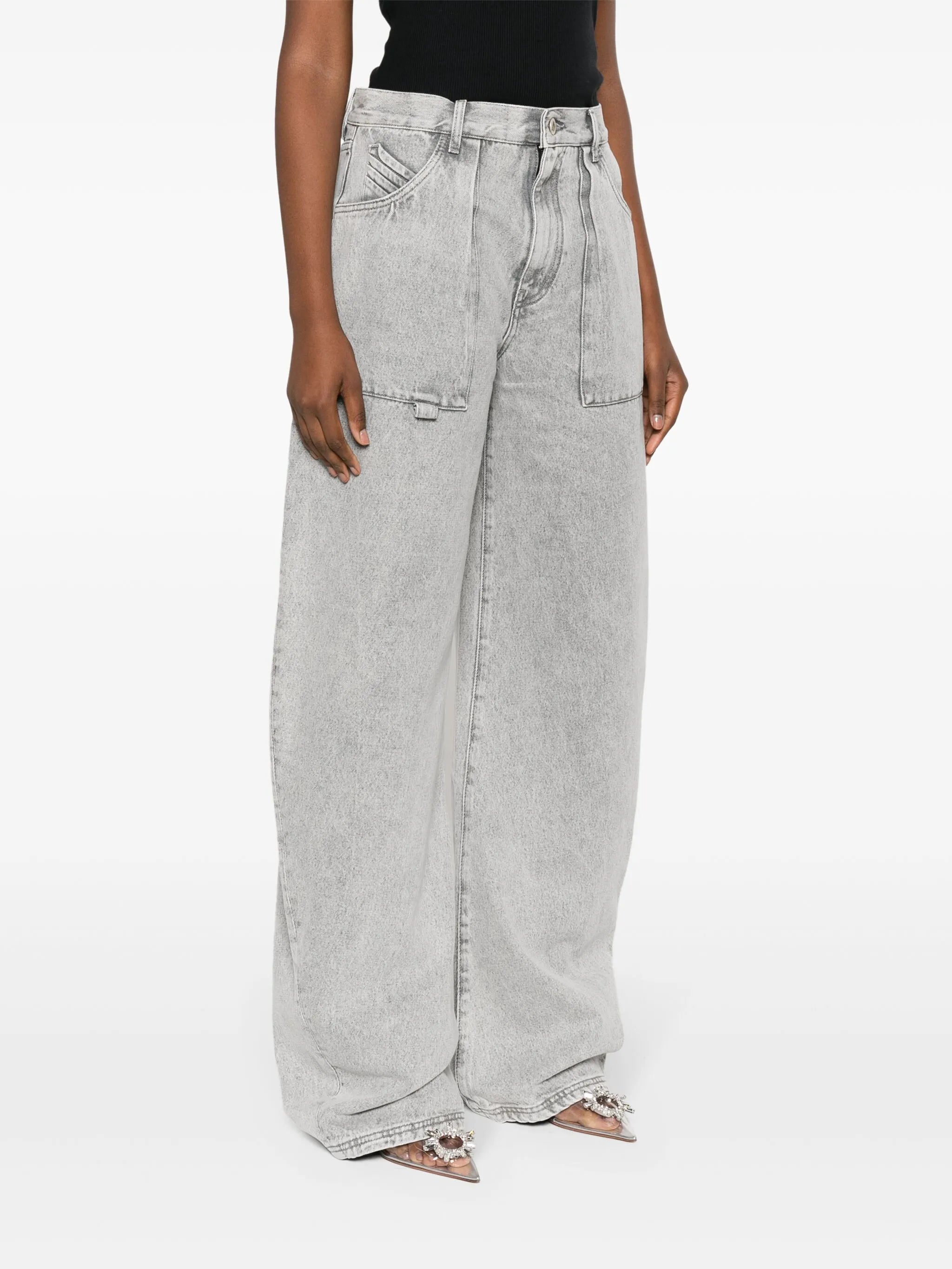 Effie high-waist wide-leg jeans